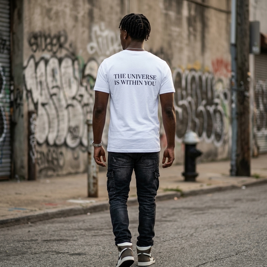 Bless Energy V-Neck Tee – Universe Within Edition