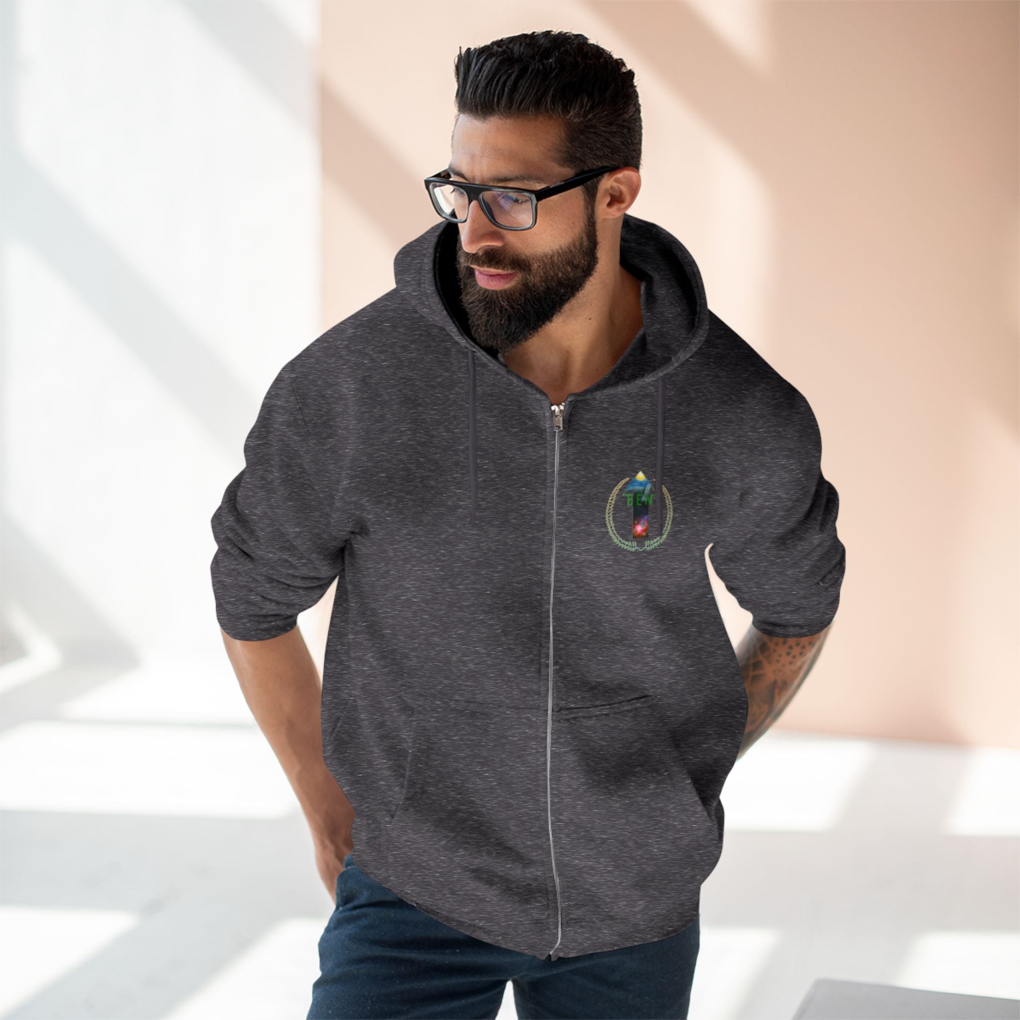 Bless Energy Zip Hoodie – Move With Purpose Edition