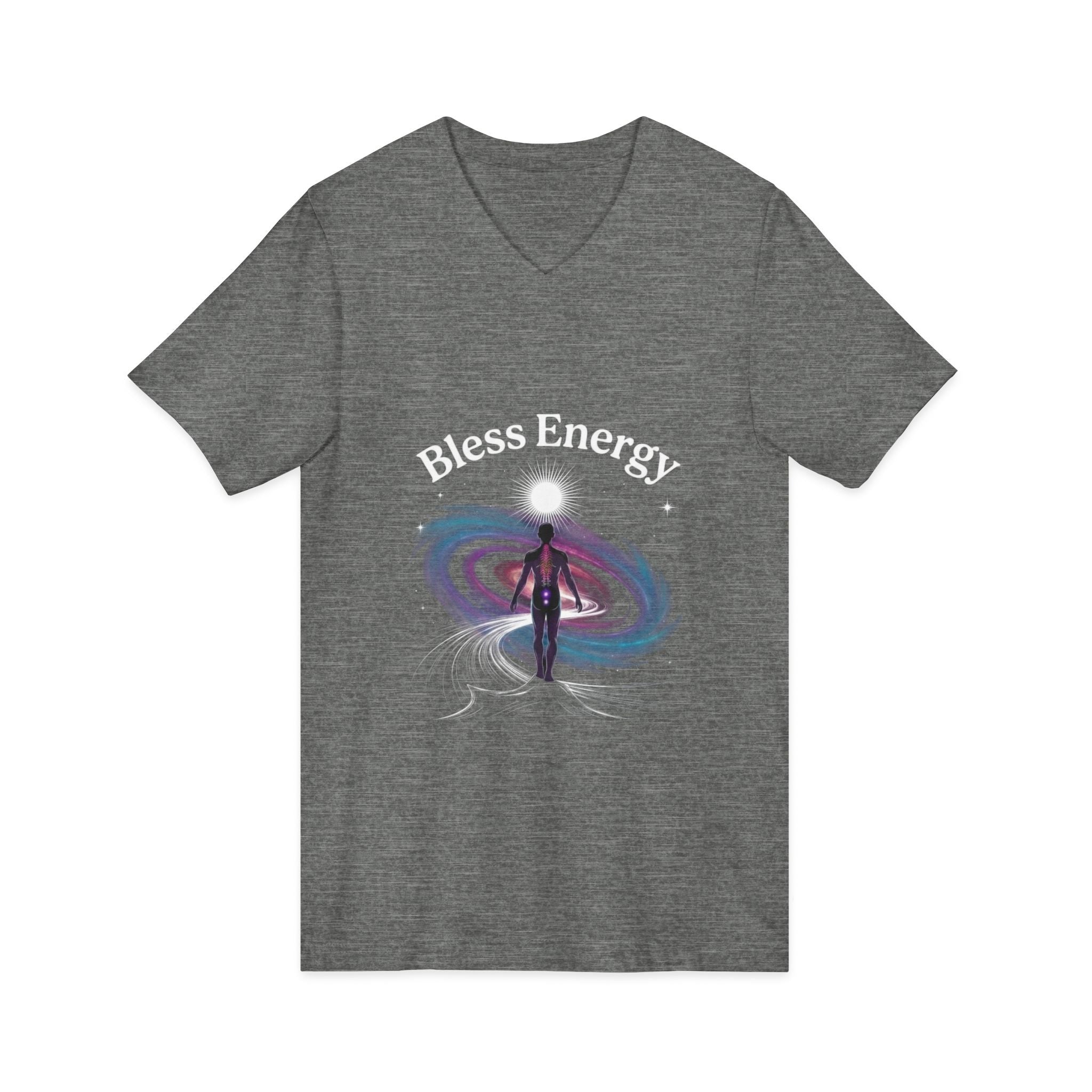 Bless Energy V-Neck Tee – Universe Within Edition