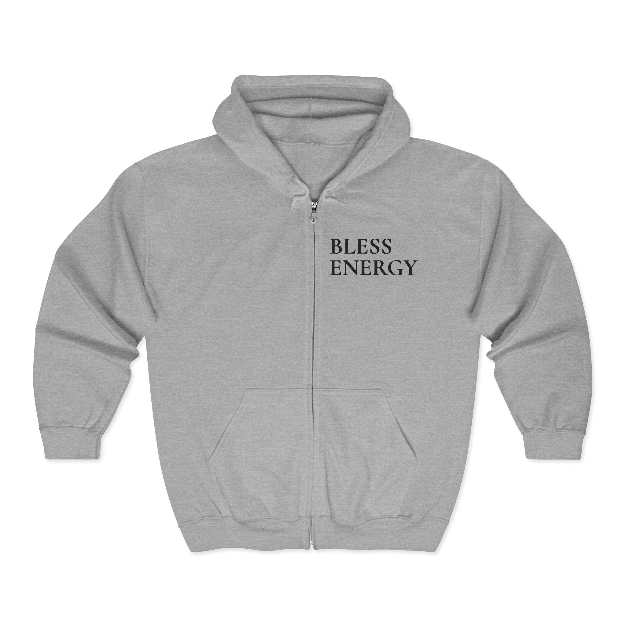 Bless Energy OG Zip Hoodie – Side Script Edition