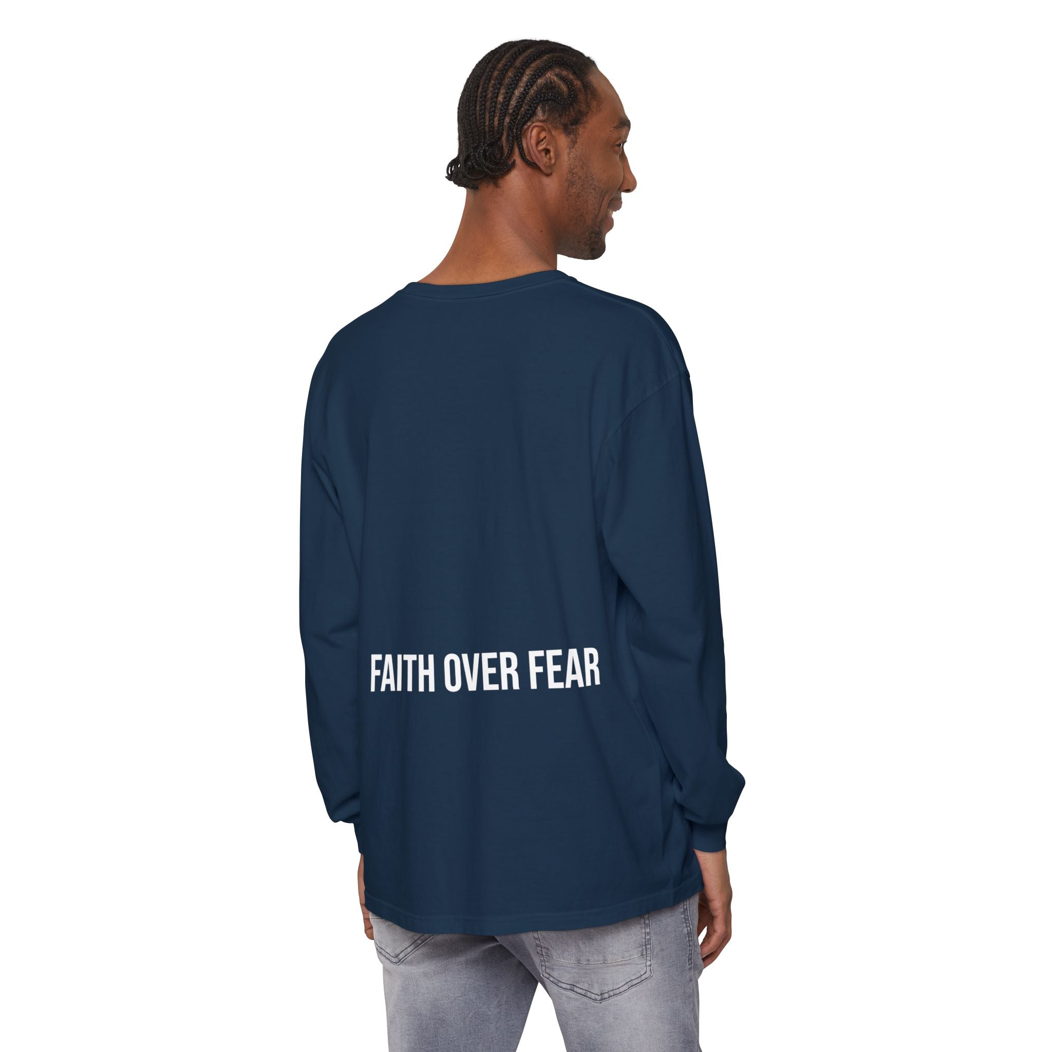 Bless Energy Long Sleeve Tee – Faith Over Fear Edition