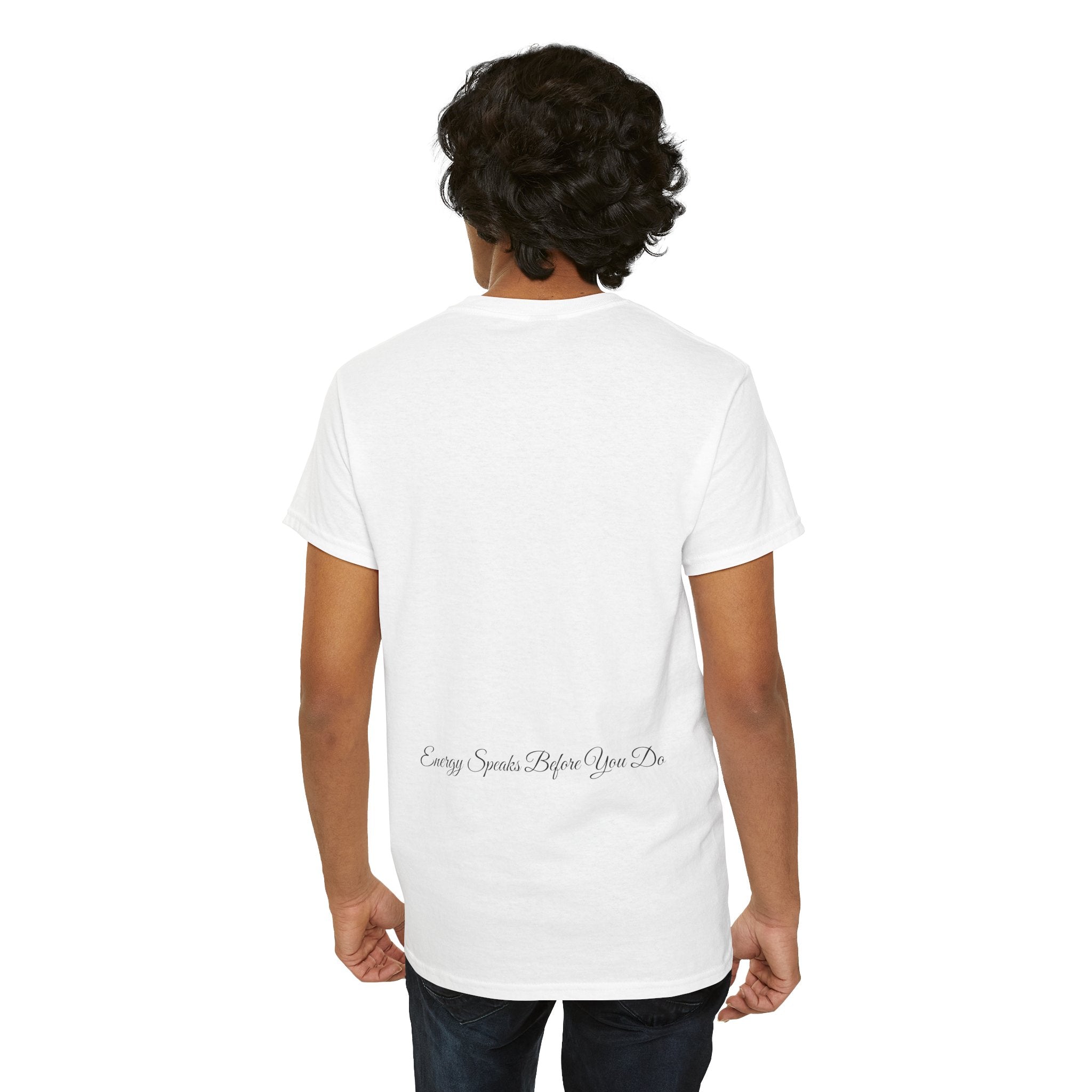 Bless Energy Signature Tee – Energy Speaks Before You Do Edition