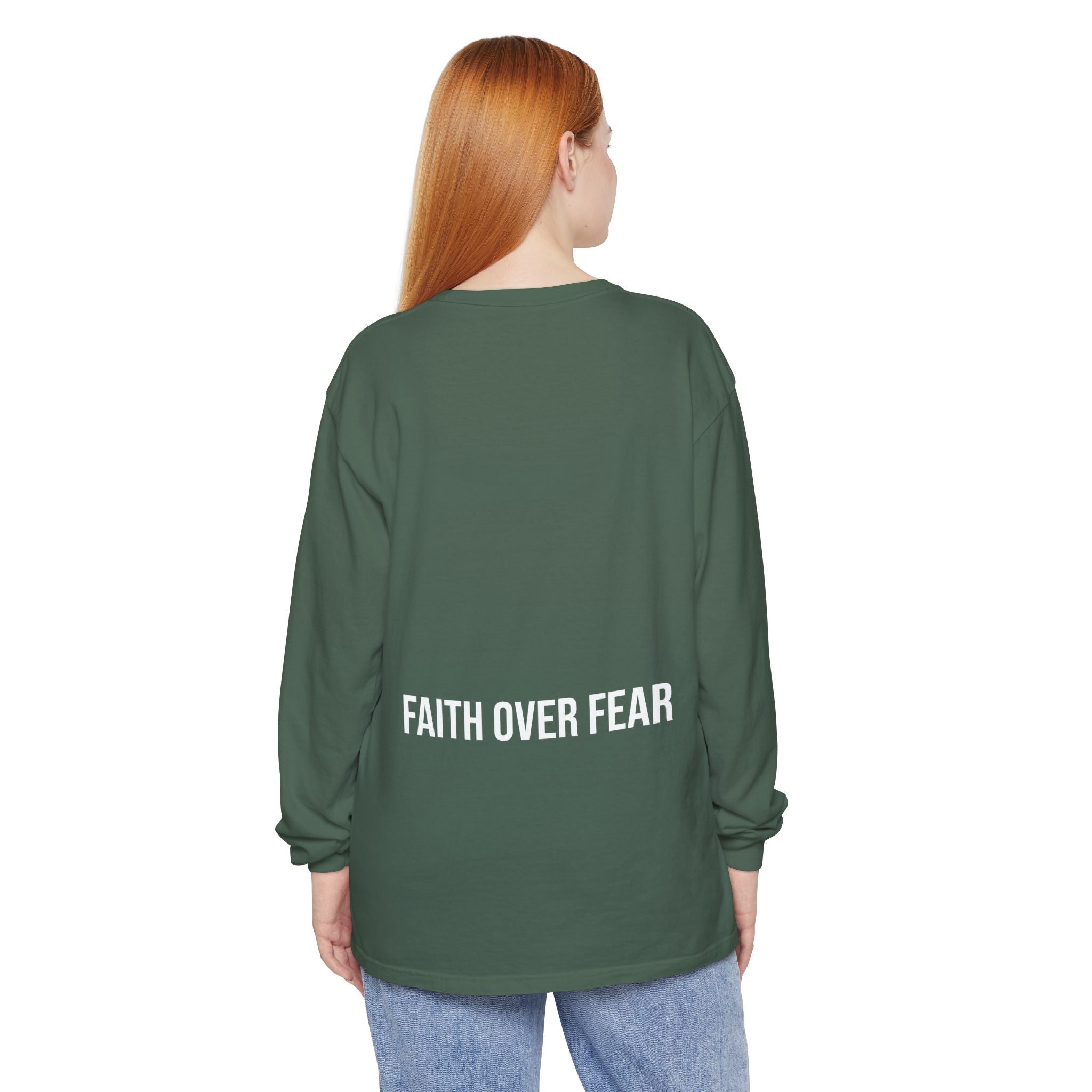 Bless Energy Long Sleeve Tee – Faith Over Fear Edition