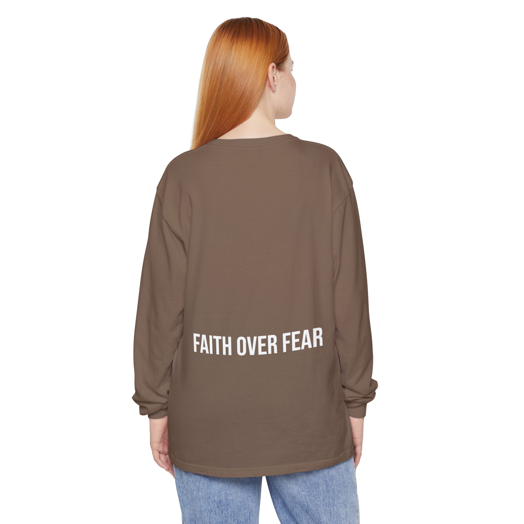Bless Energy Long Sleeve Tee – Faith Over Fear Edition