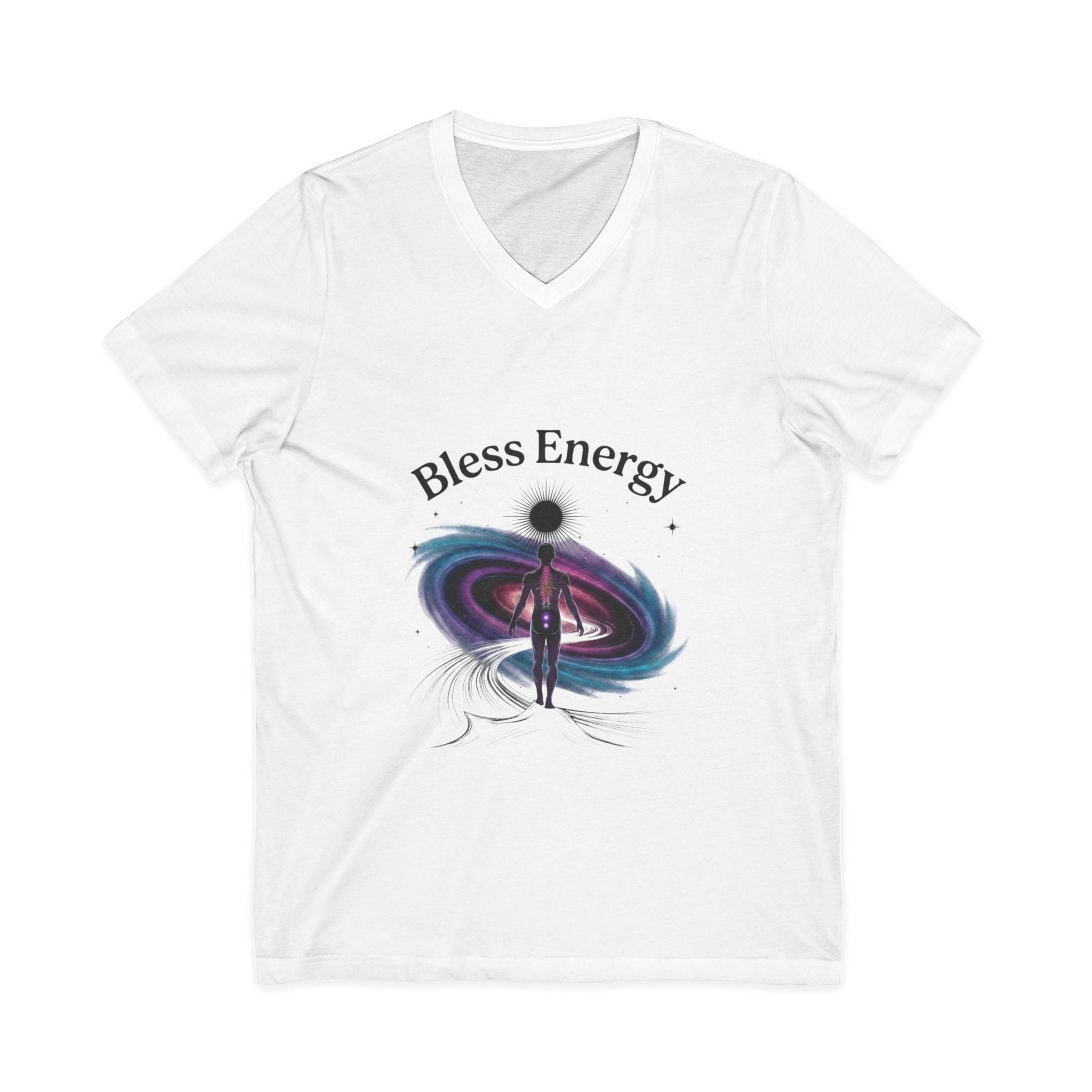 Bless Energy V-Neck Tee – Universe Within Edition