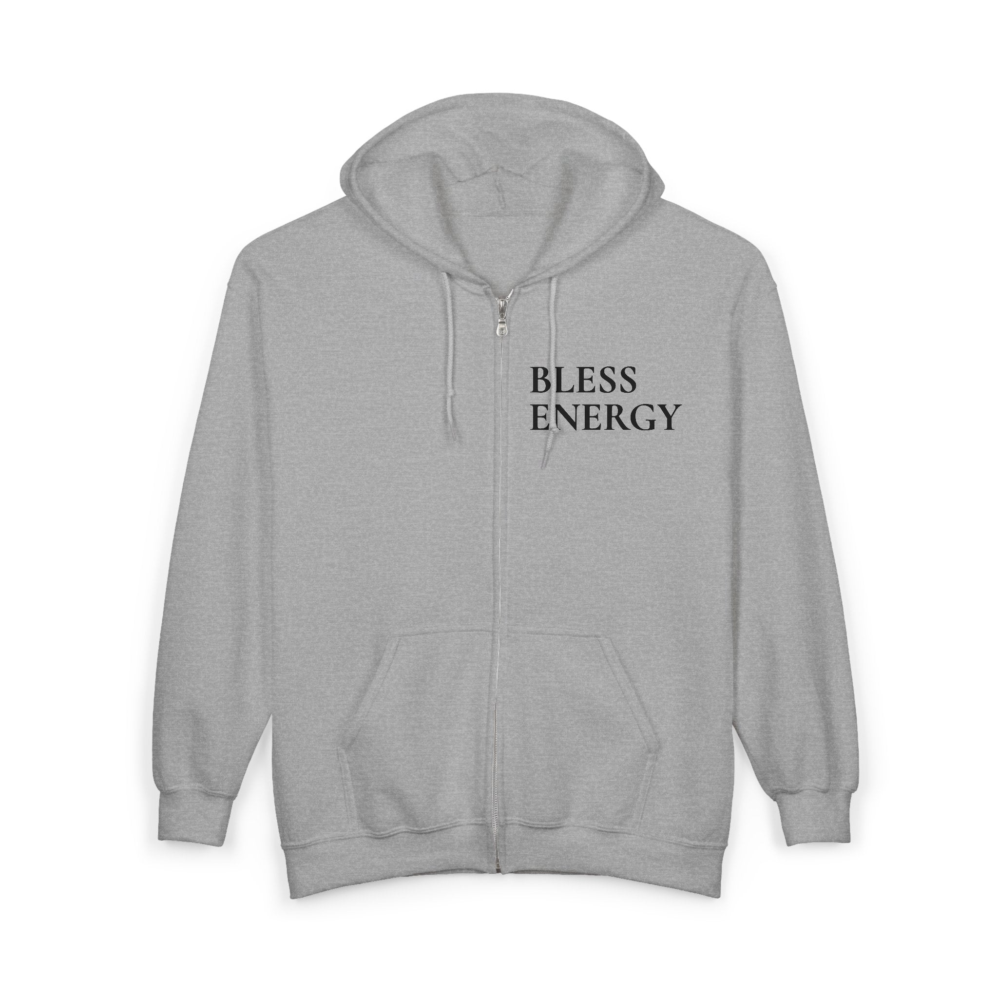Bless Energy OG Zip Hoodie – Side Script Edition