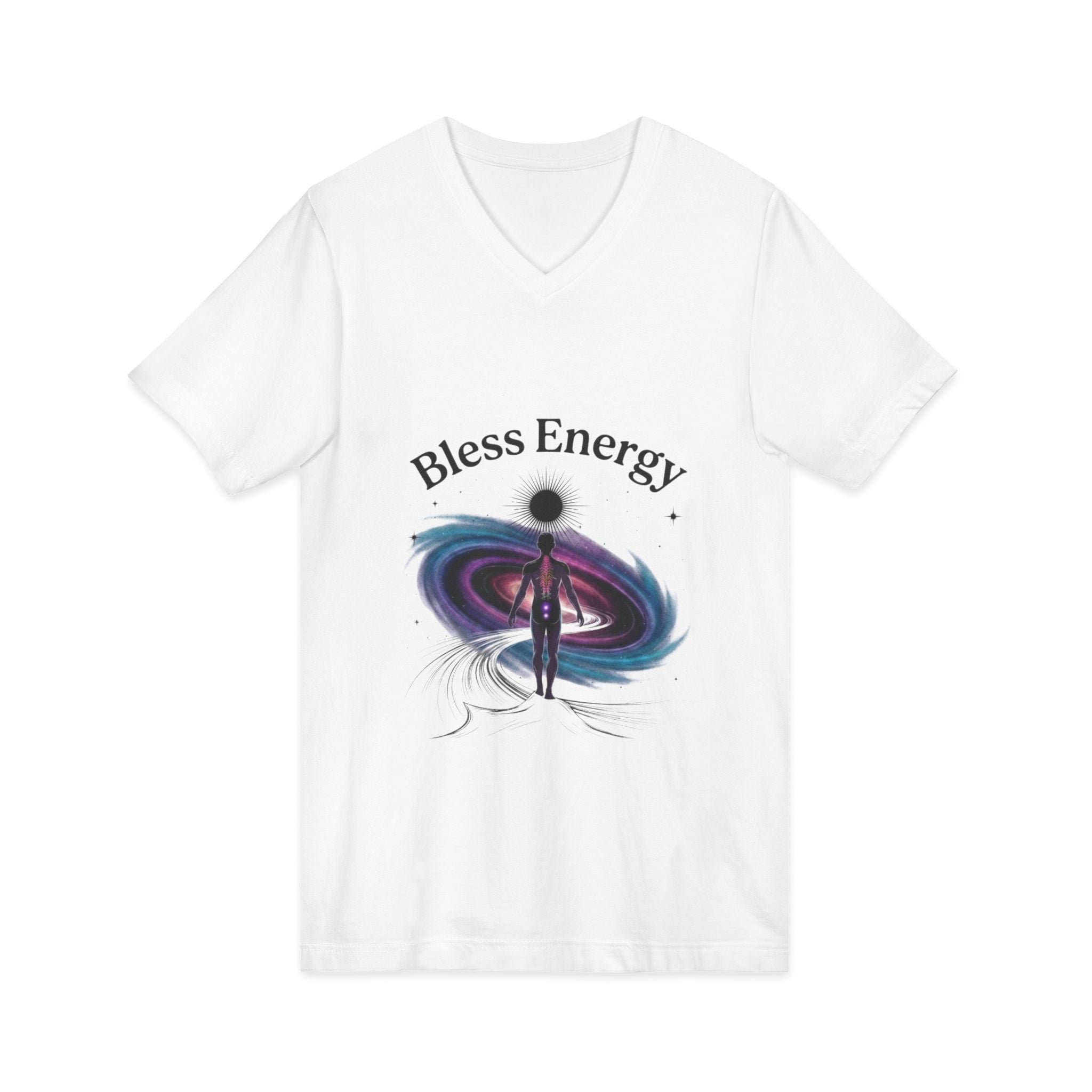 Bless Energy V-Neck Tee – Universe Within Edition