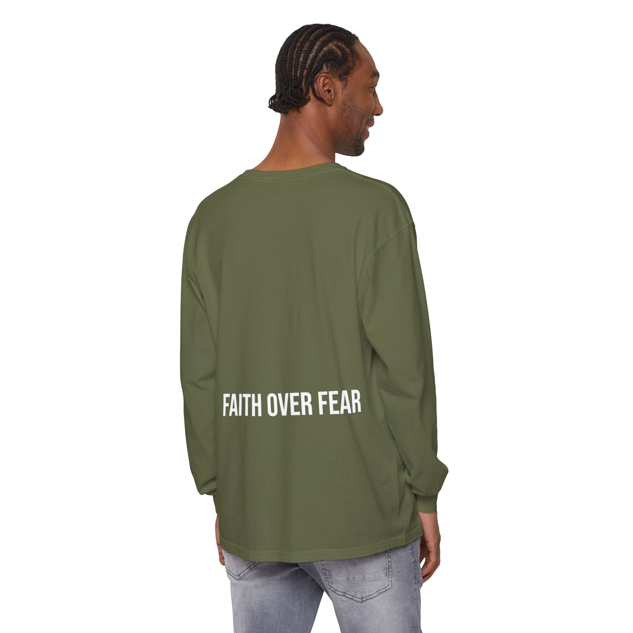 Bless Energy Long Sleeve Tee – Faith Over Fear Edition