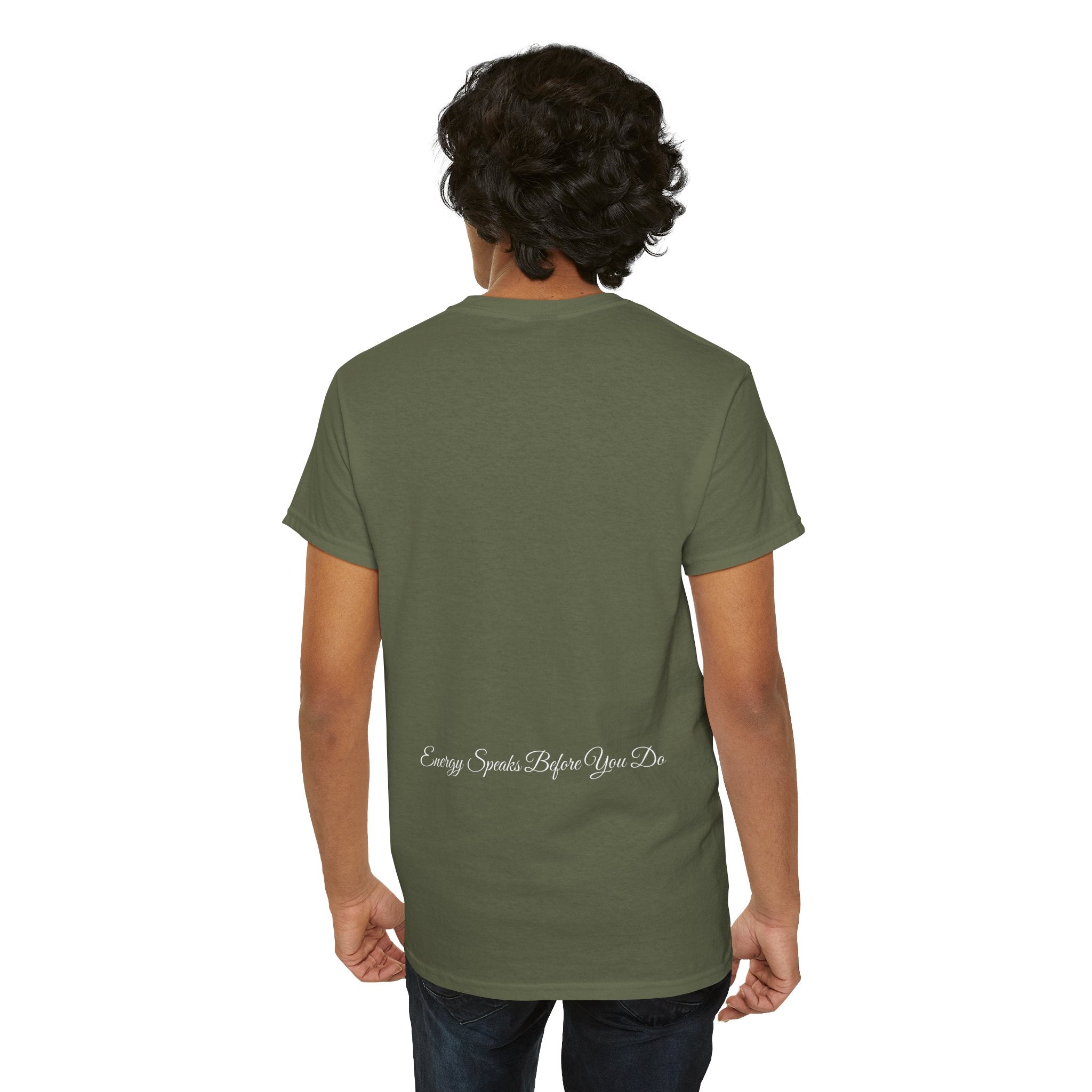 Bless Energy Signature Tee – Energy Speaks Before You Do Edition