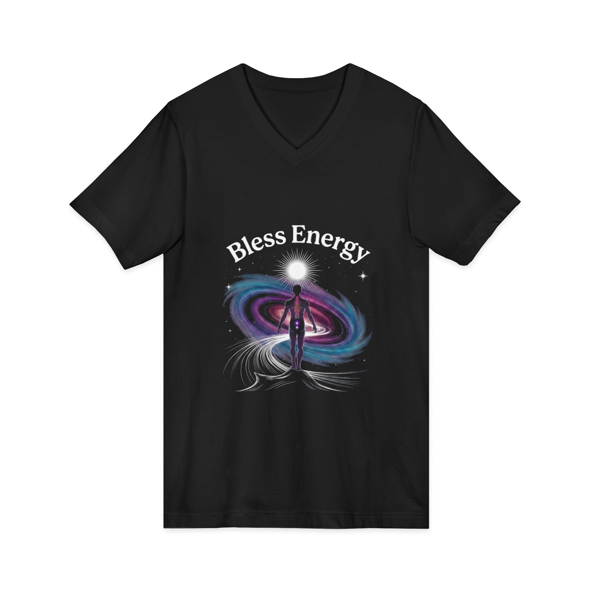 Bless Energy V-Neck Tee – Universe Within Edition