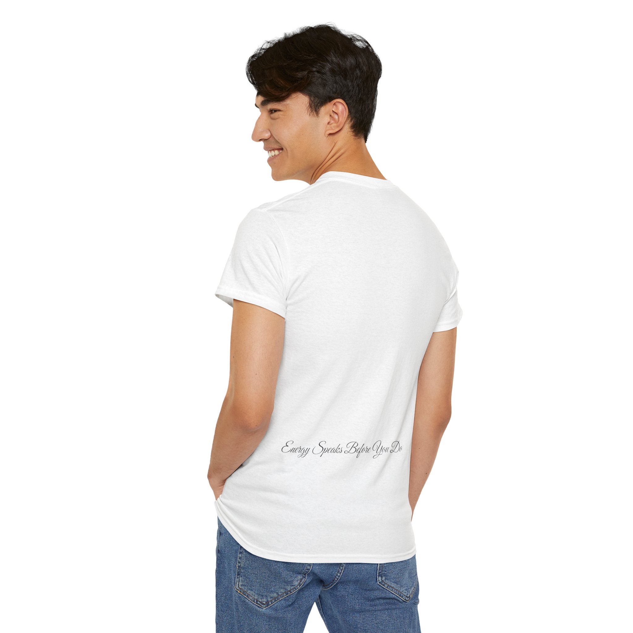 Bless Energy Signature Tee – Energy Speaks Before You Do Edition