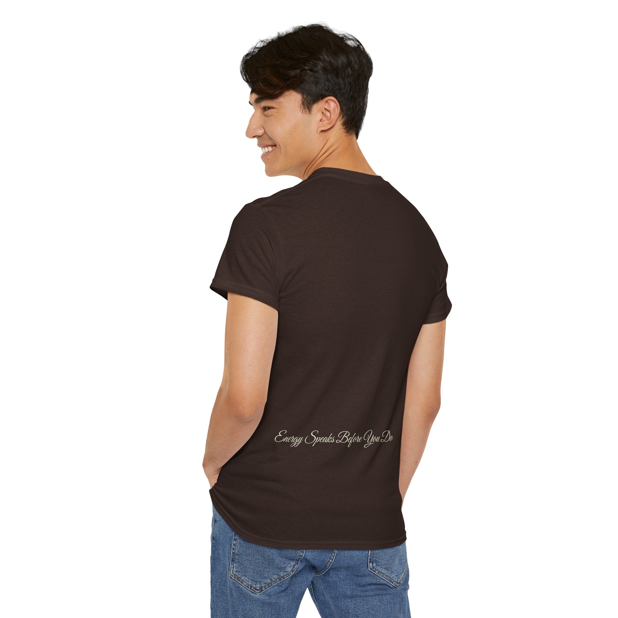 Bless Energy Signature Tee – Energy Speaks Before You Do Edition