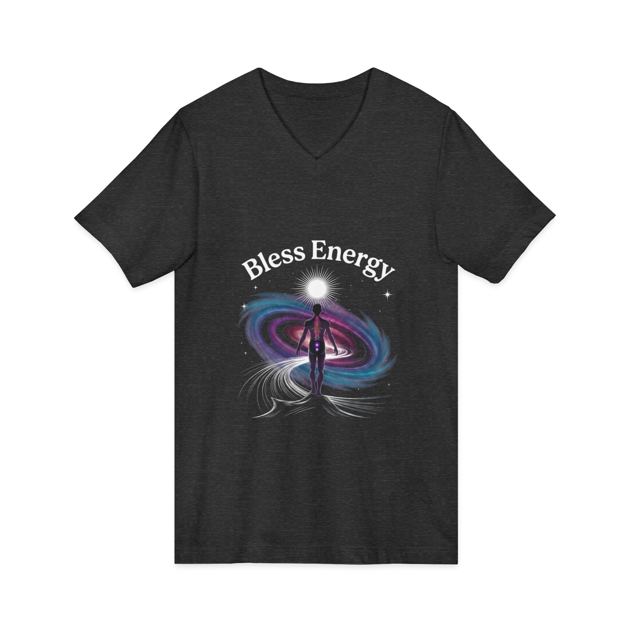 Bless Energy V-Neck Tee – Universe Within Edition
