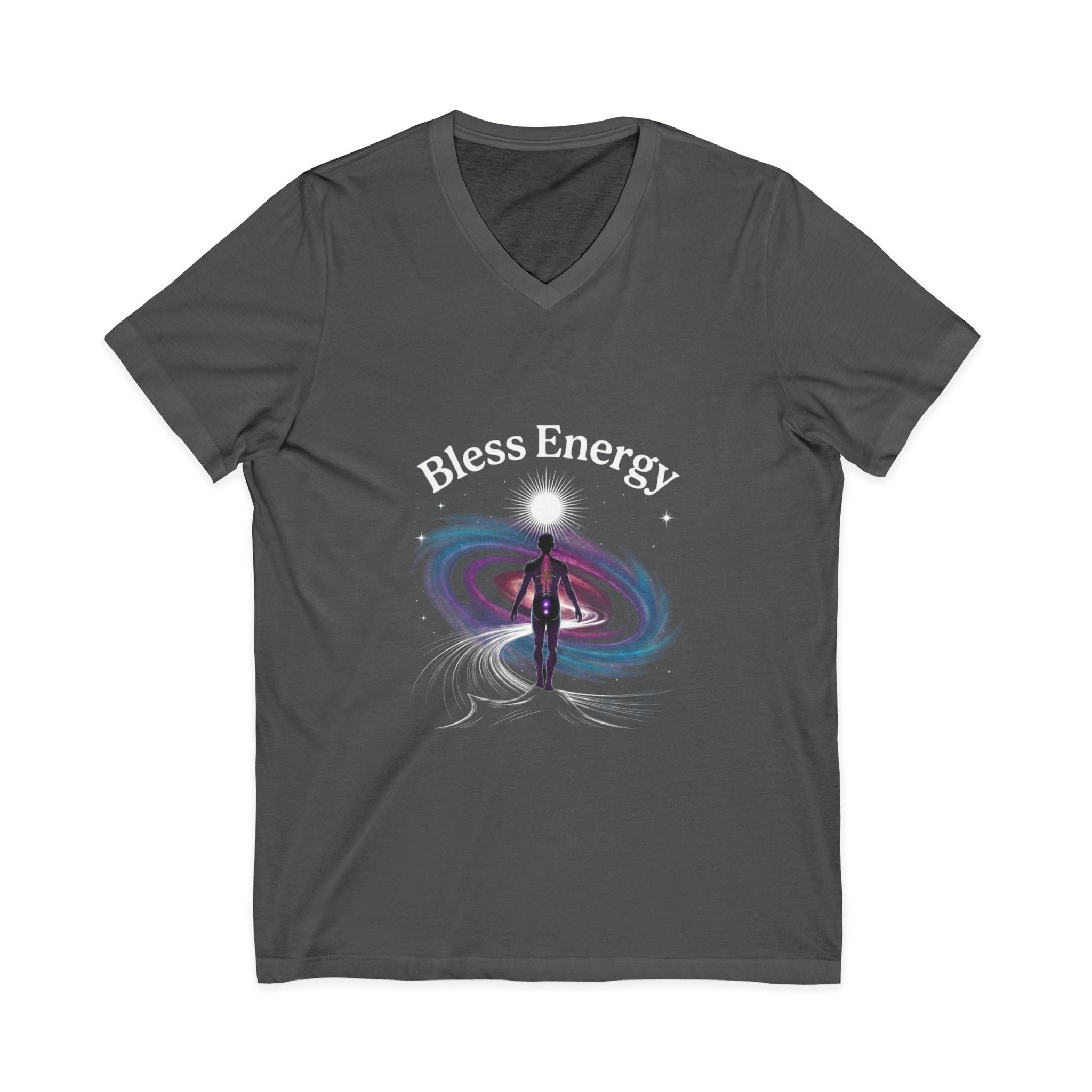 Bless Energy V-Neck Tee – Universe Within Edition