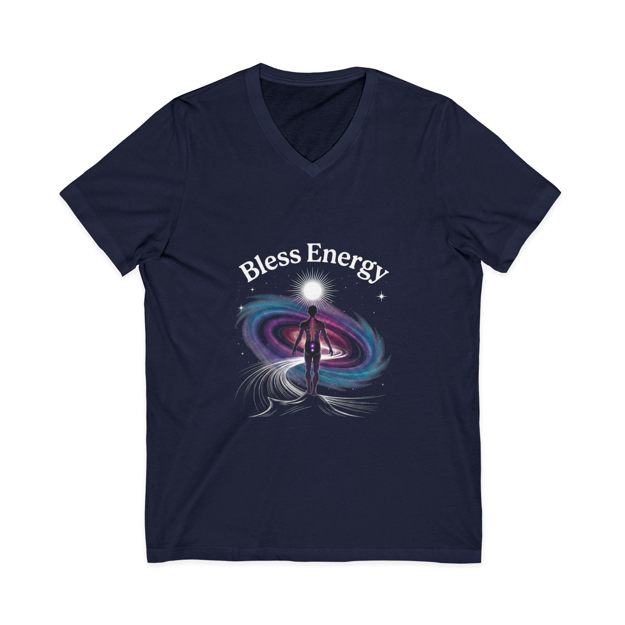 Bless Energy V-Neck Tee – Universe Within Edition
