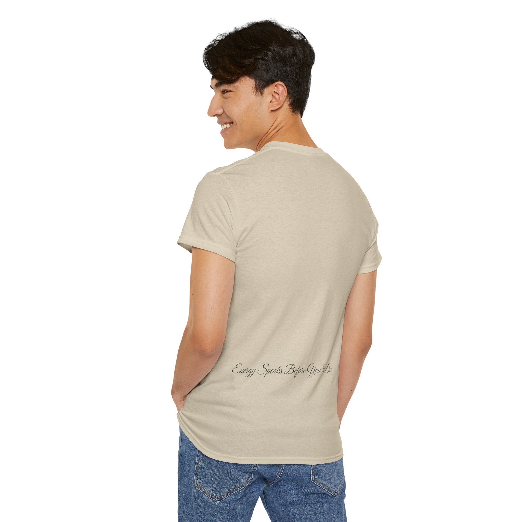 Bless Energy Signature Tee – Energy Speaks Before You Do Edition