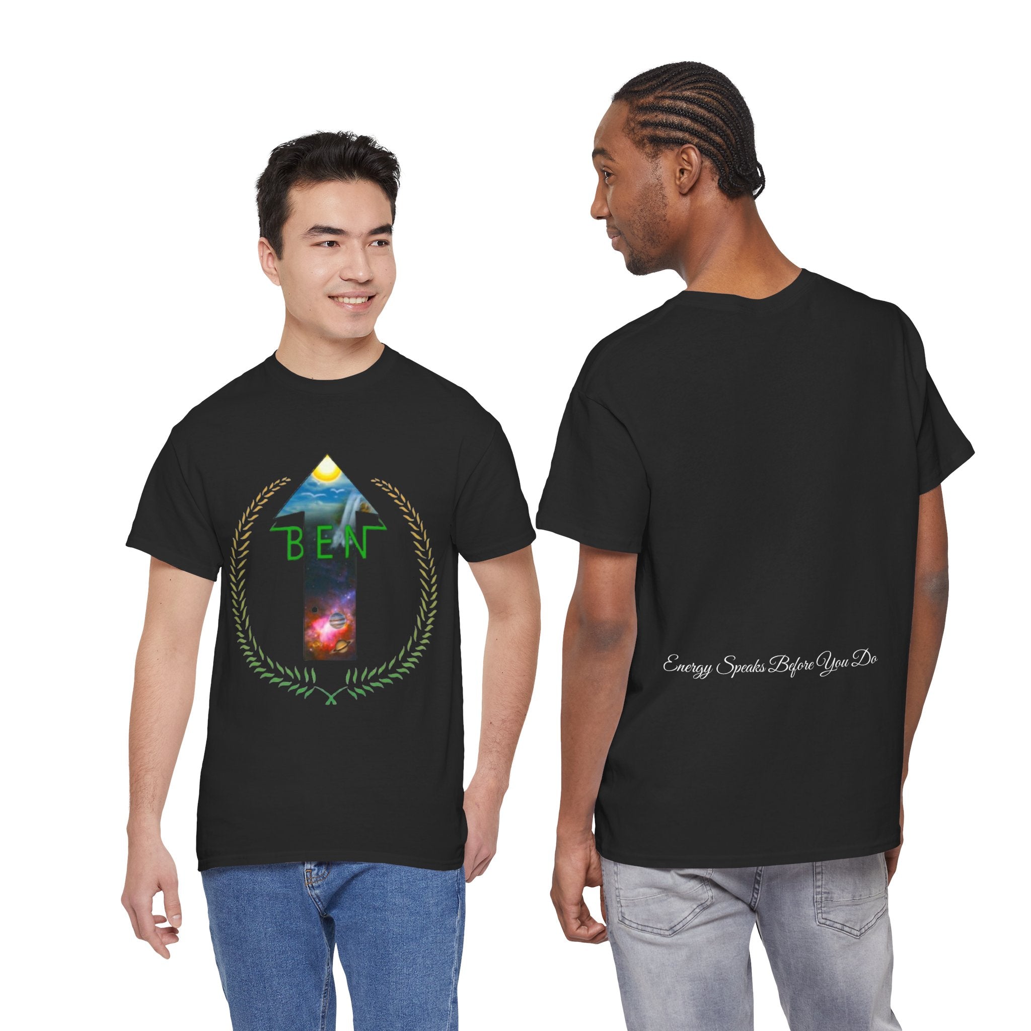 Bless Energy Signature Tee – Energy Speaks Before You Do Edition