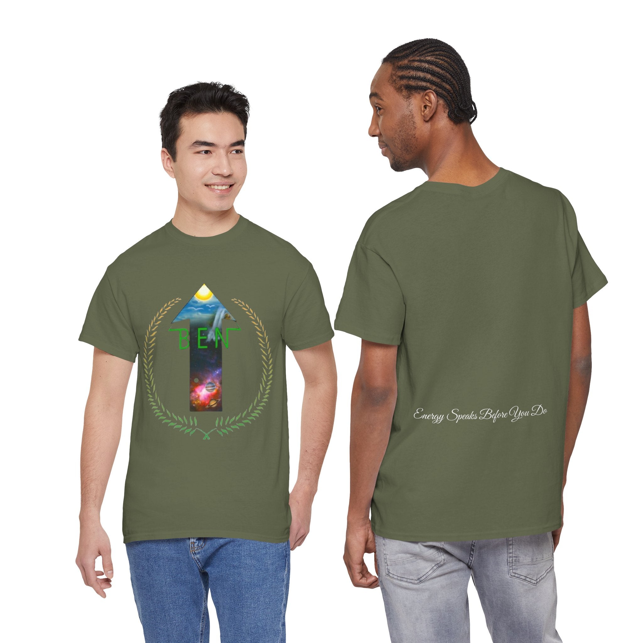 Bless Energy Signature Tee – Energy Speaks Before You Do Edition
