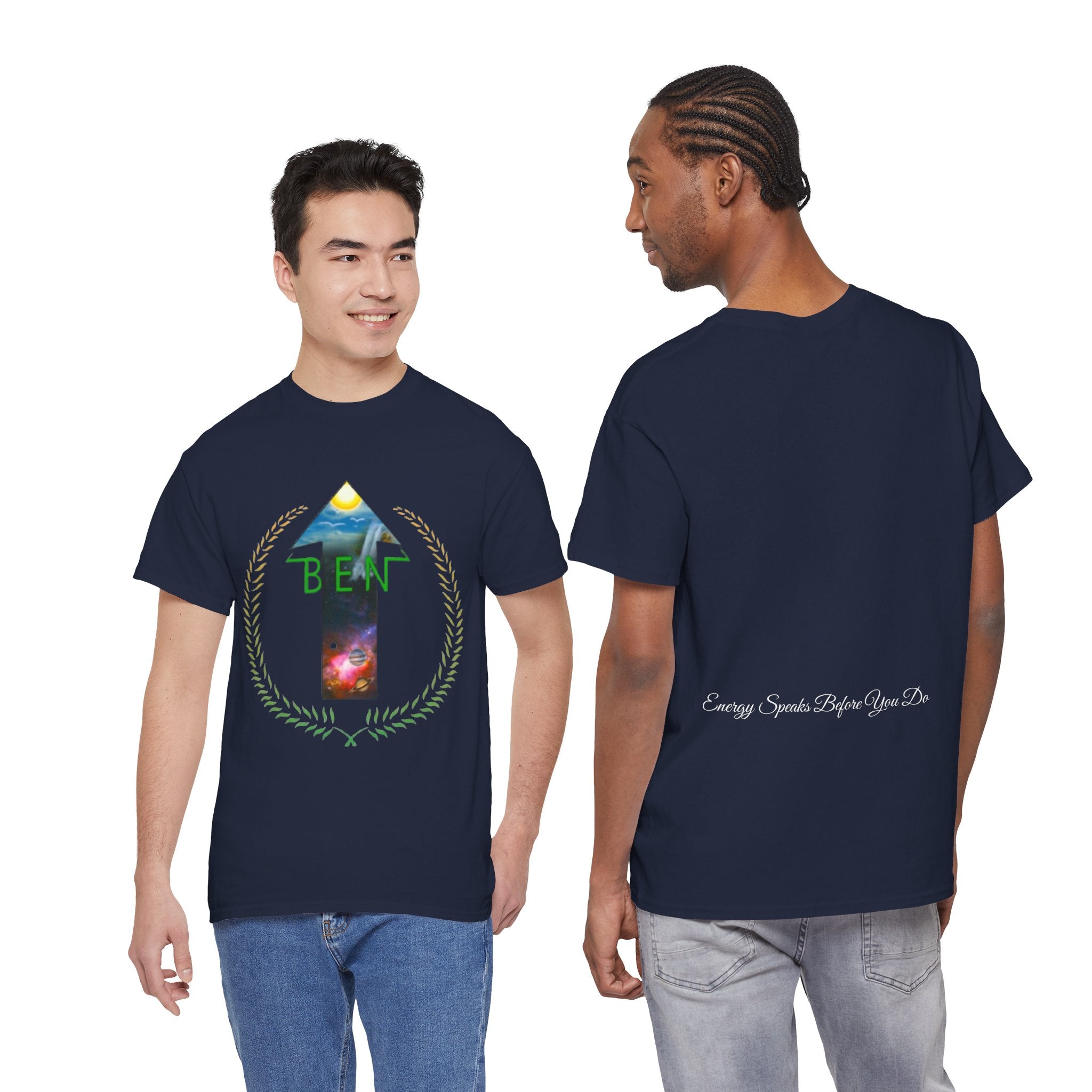 Bless Energy Signature Tee – Energy Speaks Before You Do Edition