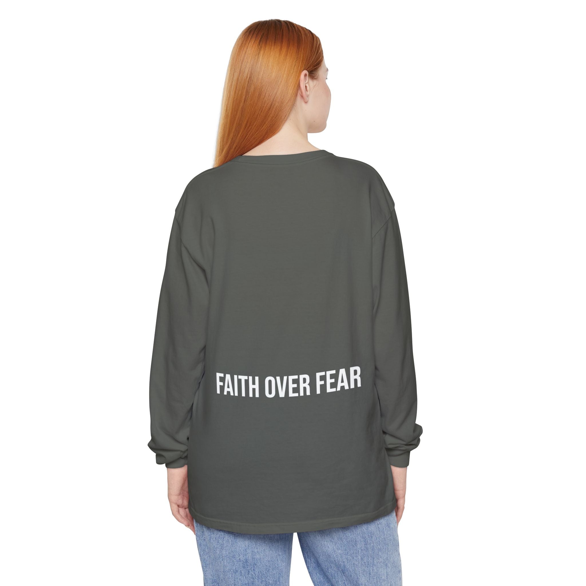 Bless Energy Long Sleeve Tee – Faith Over Fear Edition