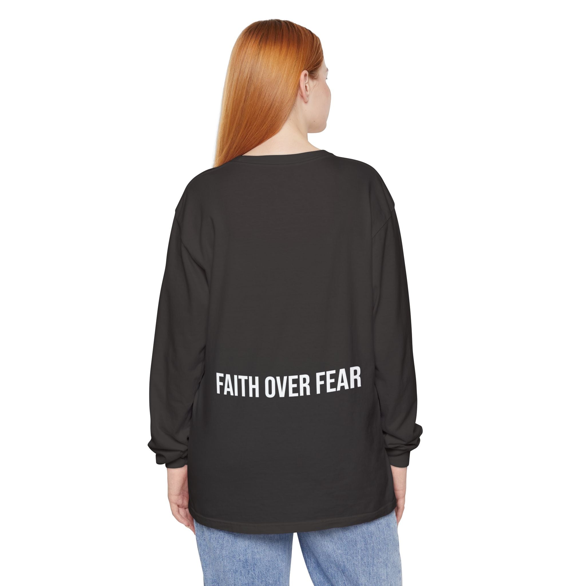 Bless Energy Long Sleeve Tee – Faith Over Fear Edition