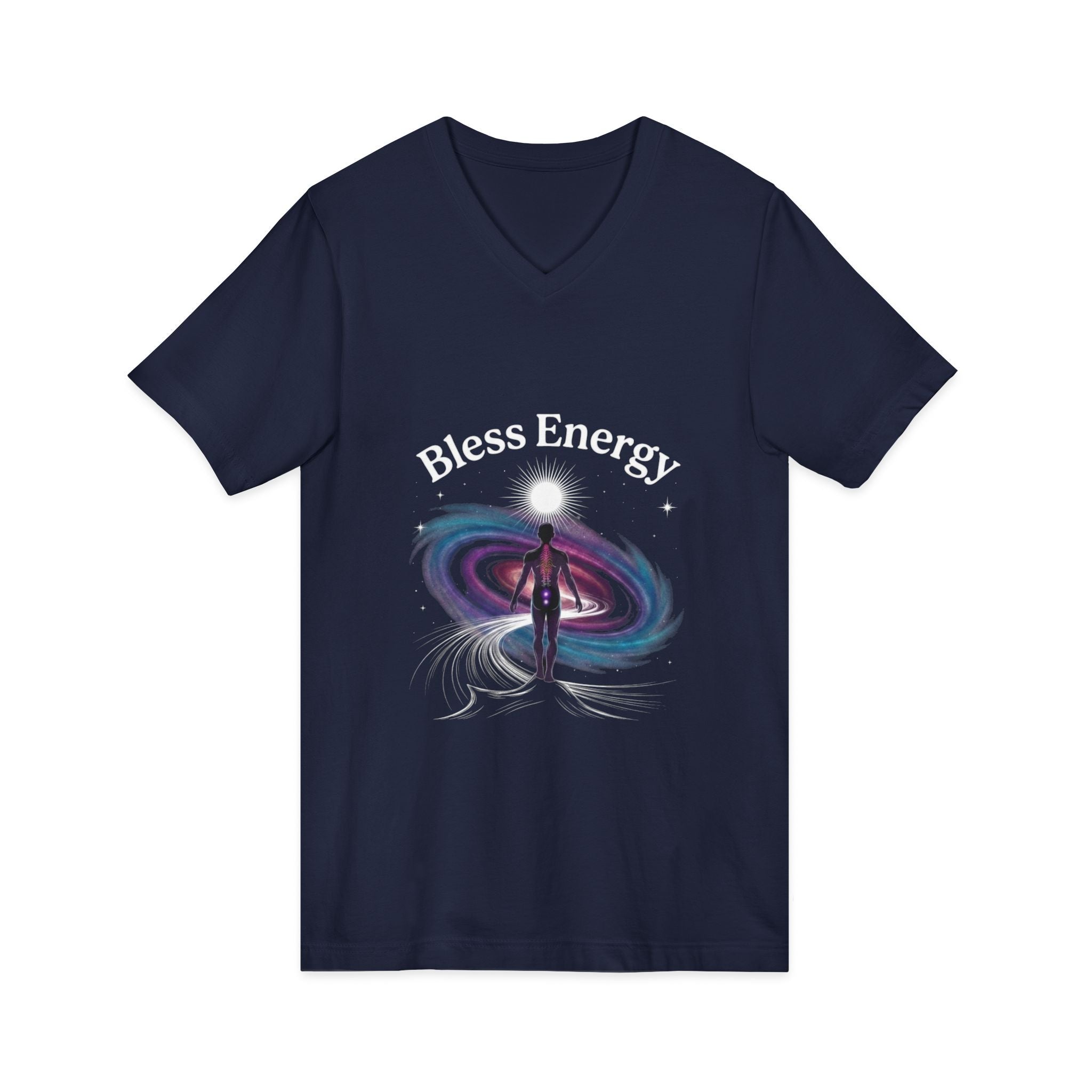 Bless Energy V-Neck Tee – Universe Within Edition