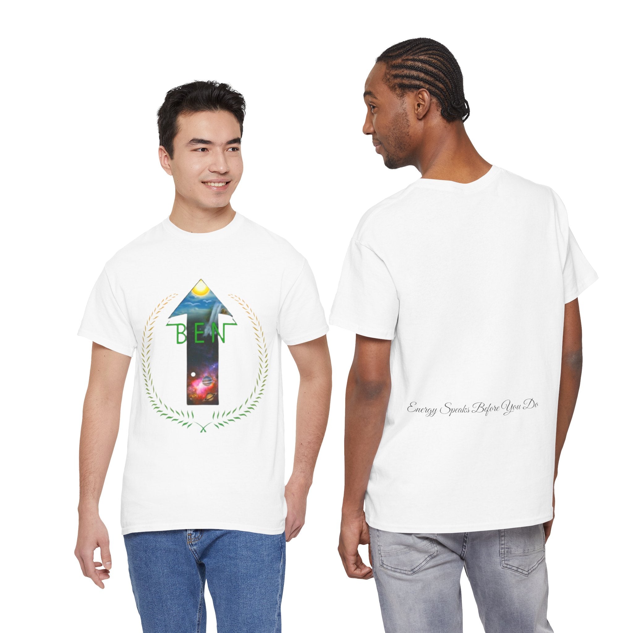 Bless Energy Signature Tee – Energy Speaks Before You Do Edition