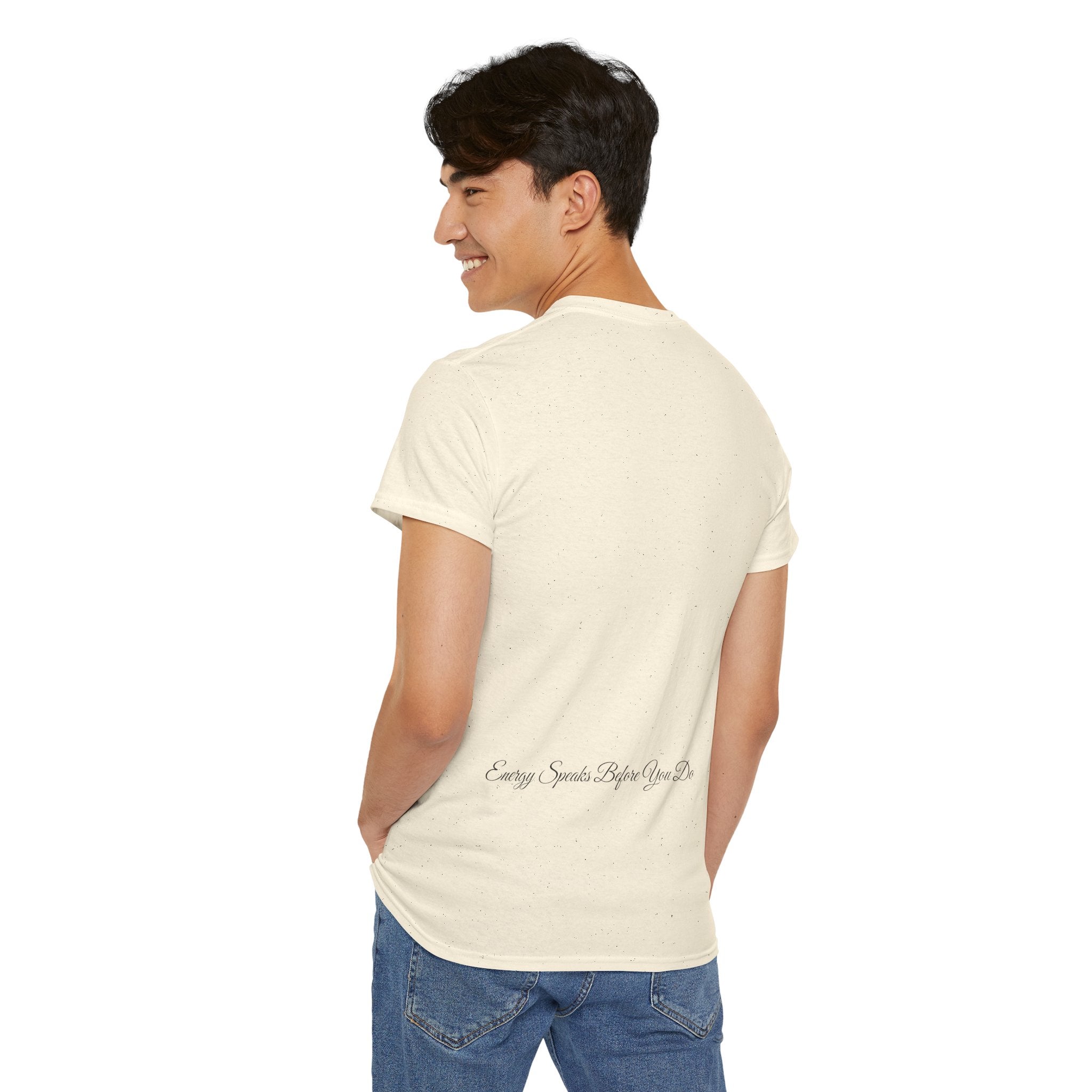 Bless Energy Signature Tee – Energy Speaks Before You Do Edition