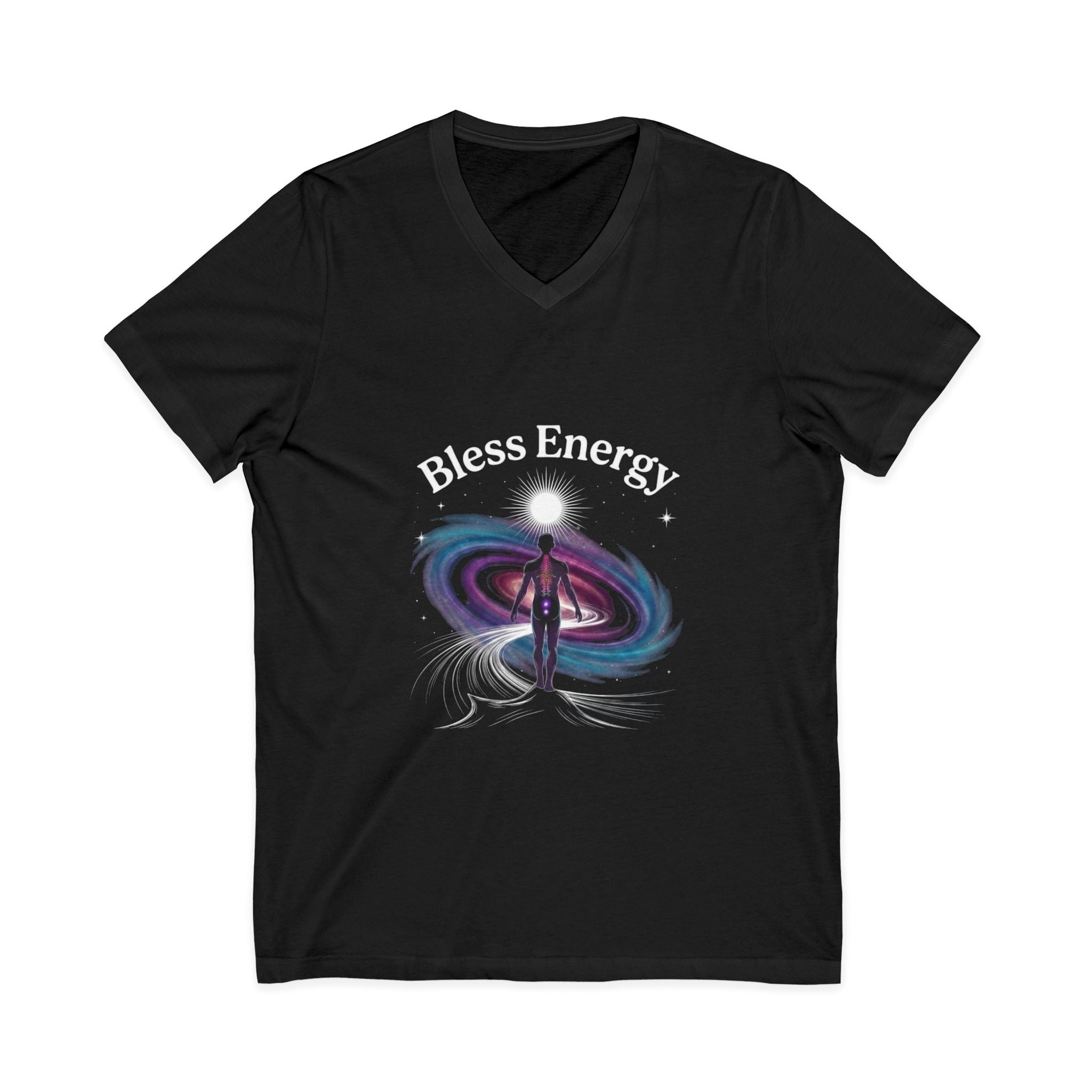 Bless Energy V-Neck Tee – Universe Within Edition