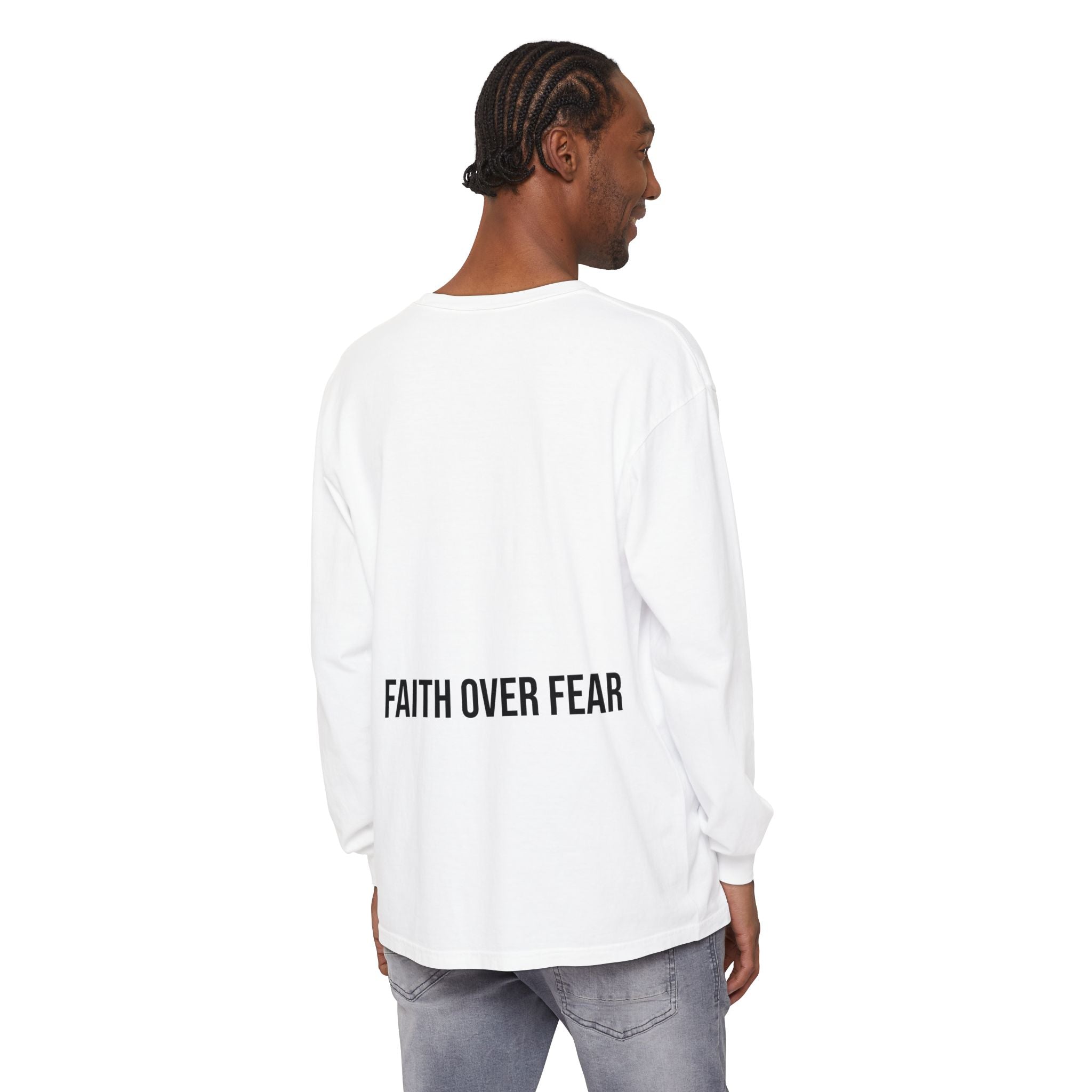Bless Energy Long Sleeve Tee – Faith Over Fear Edition