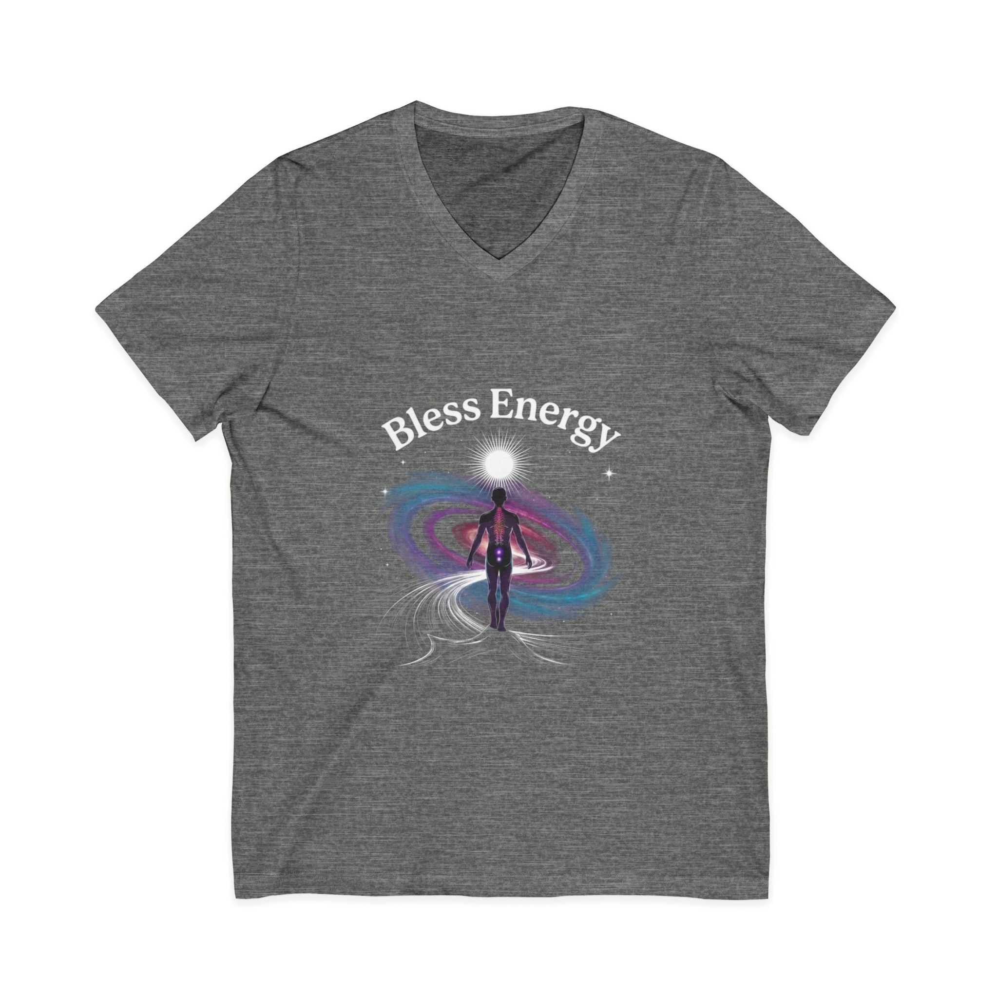 Bless Energy V-Neck Tee – Universe Within Edition
