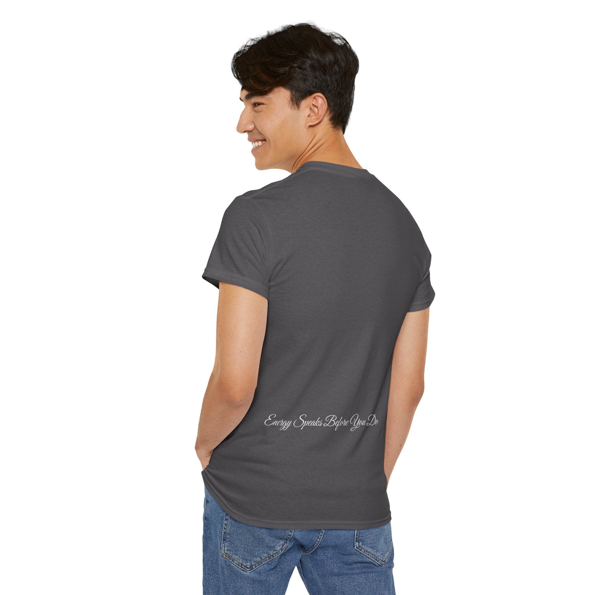 Bless Energy Signature Tee – Energy Speaks Before You Do Edition