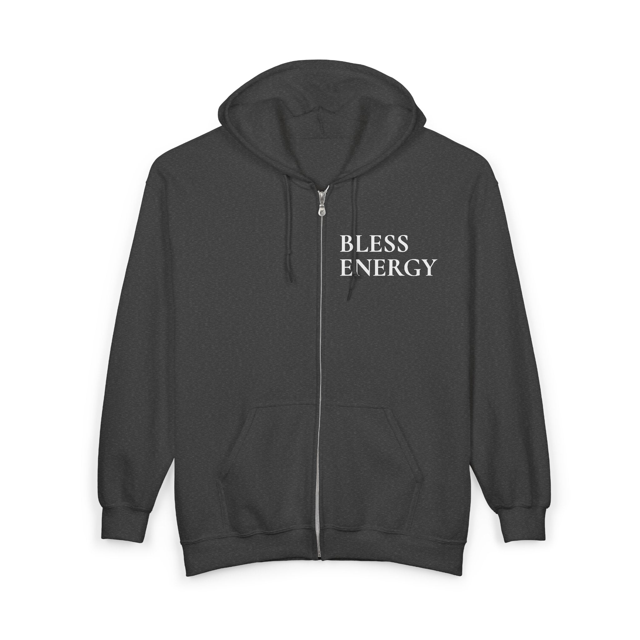 Bless Energy OG Zip Hoodie – Side Script Edition