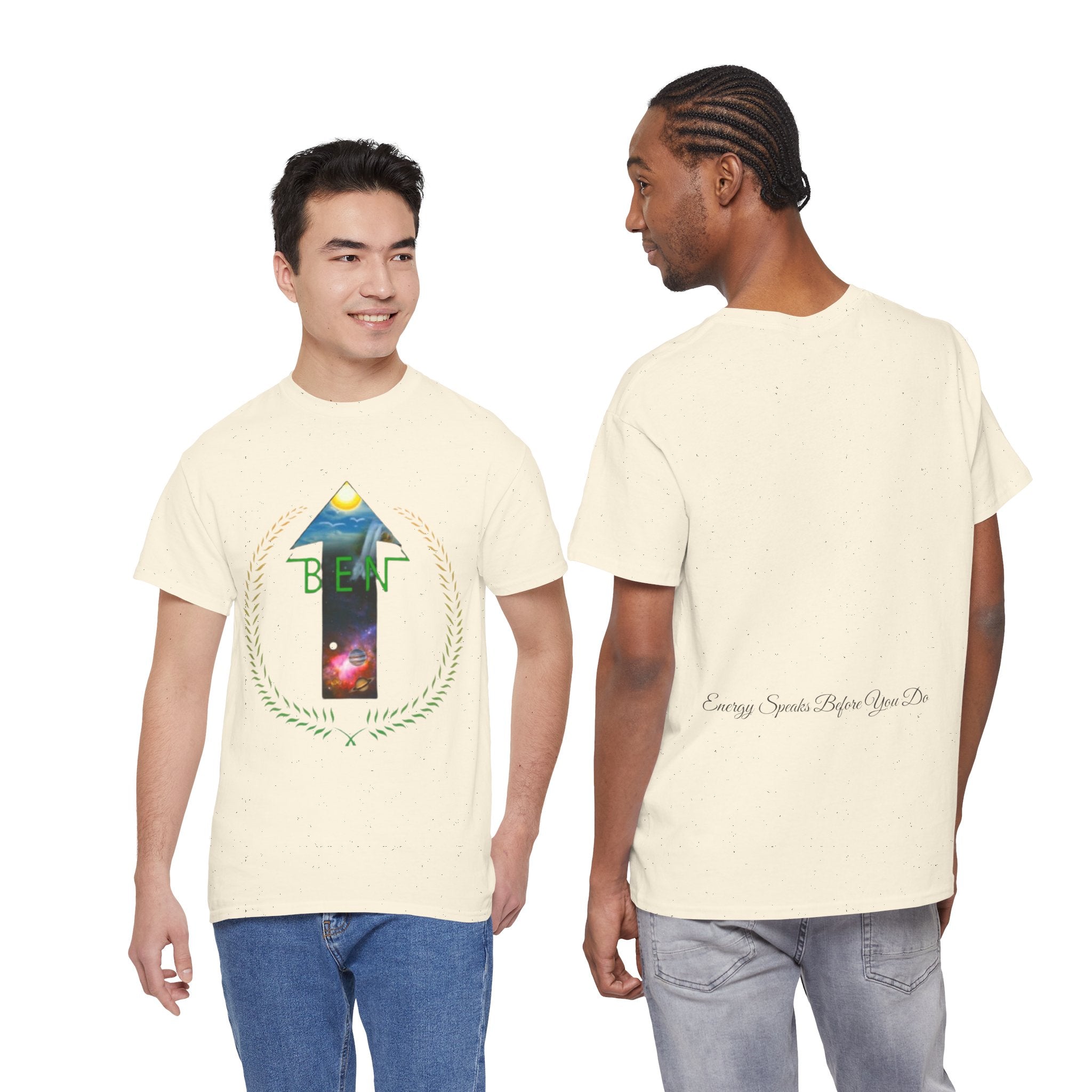 Bless Energy Signature Tee – Energy Speaks Before You Do Edition