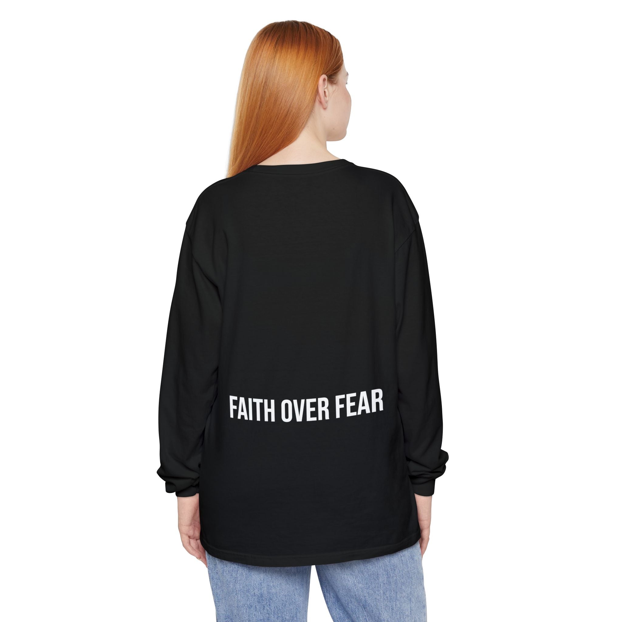 Bless Energy Long Sleeve Tee – Faith Over Fear Edition