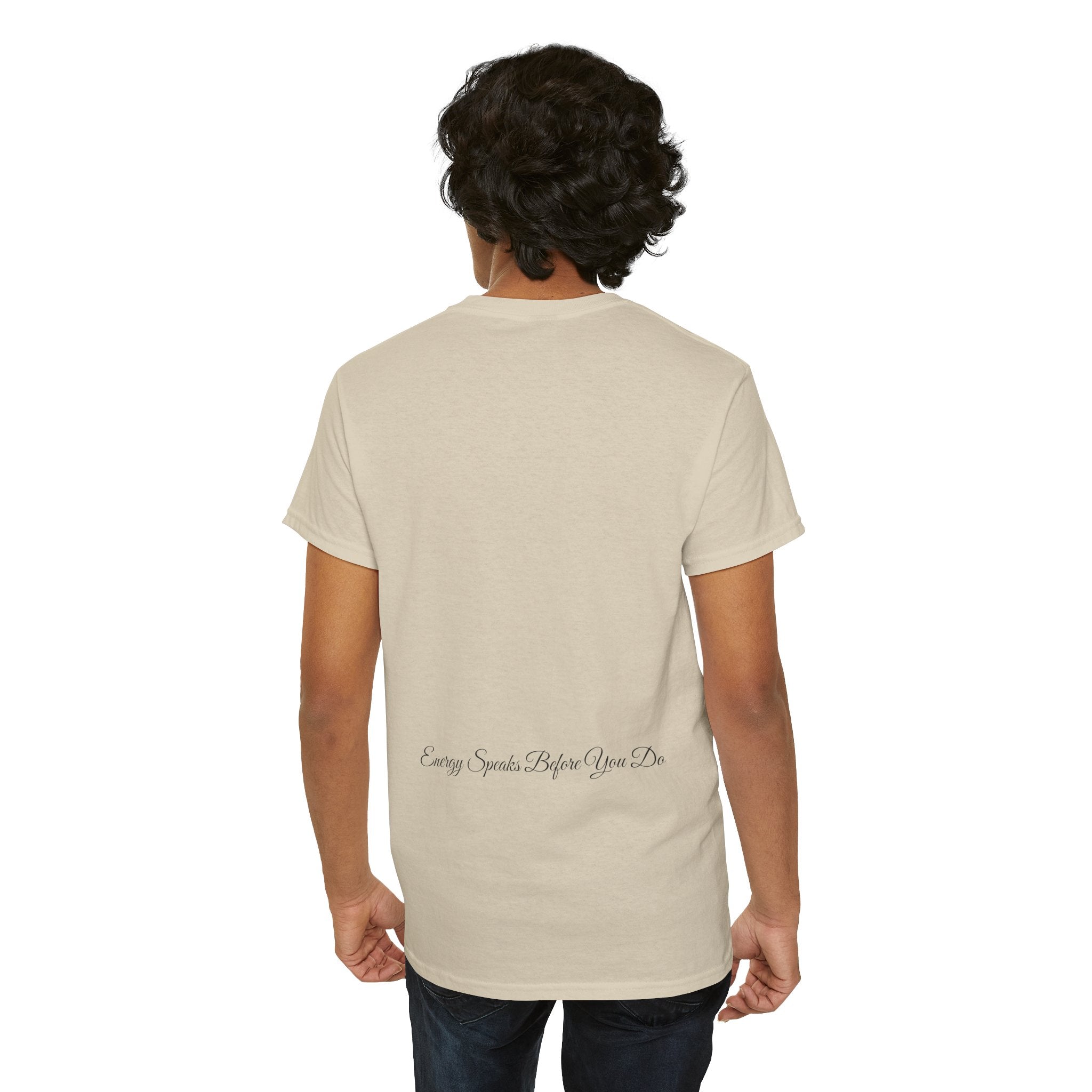 Bless Energy Signature Tee – Energy Speaks Before You Do Edition