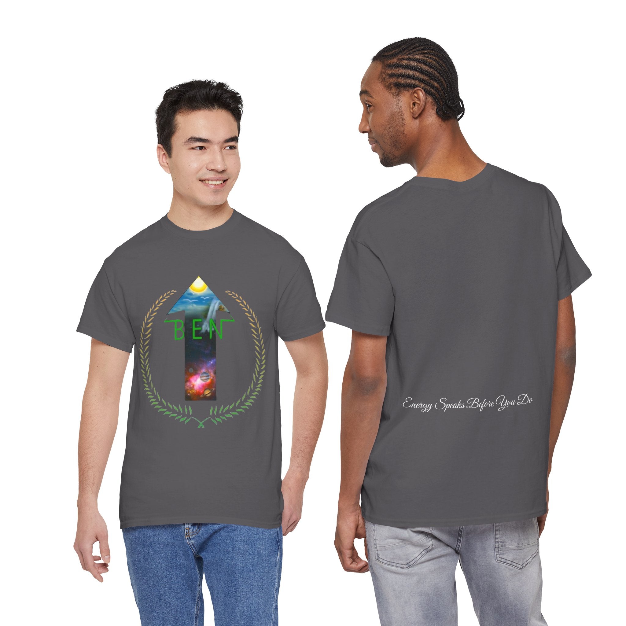 Bless Energy Signature Tee – Energy Speaks Before You Do Edition