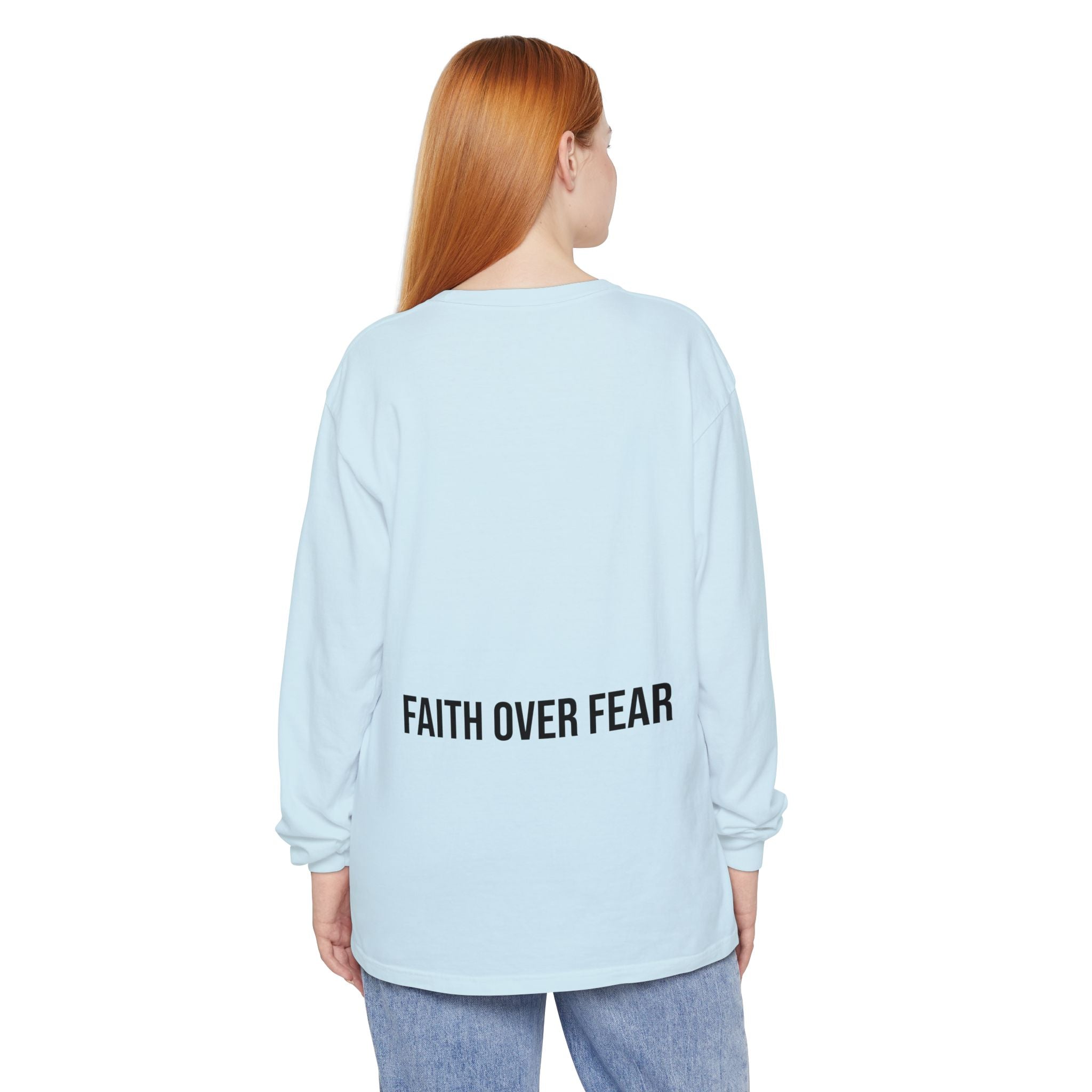 Bless Energy Long Sleeve Tee – Faith Over Fear Edition