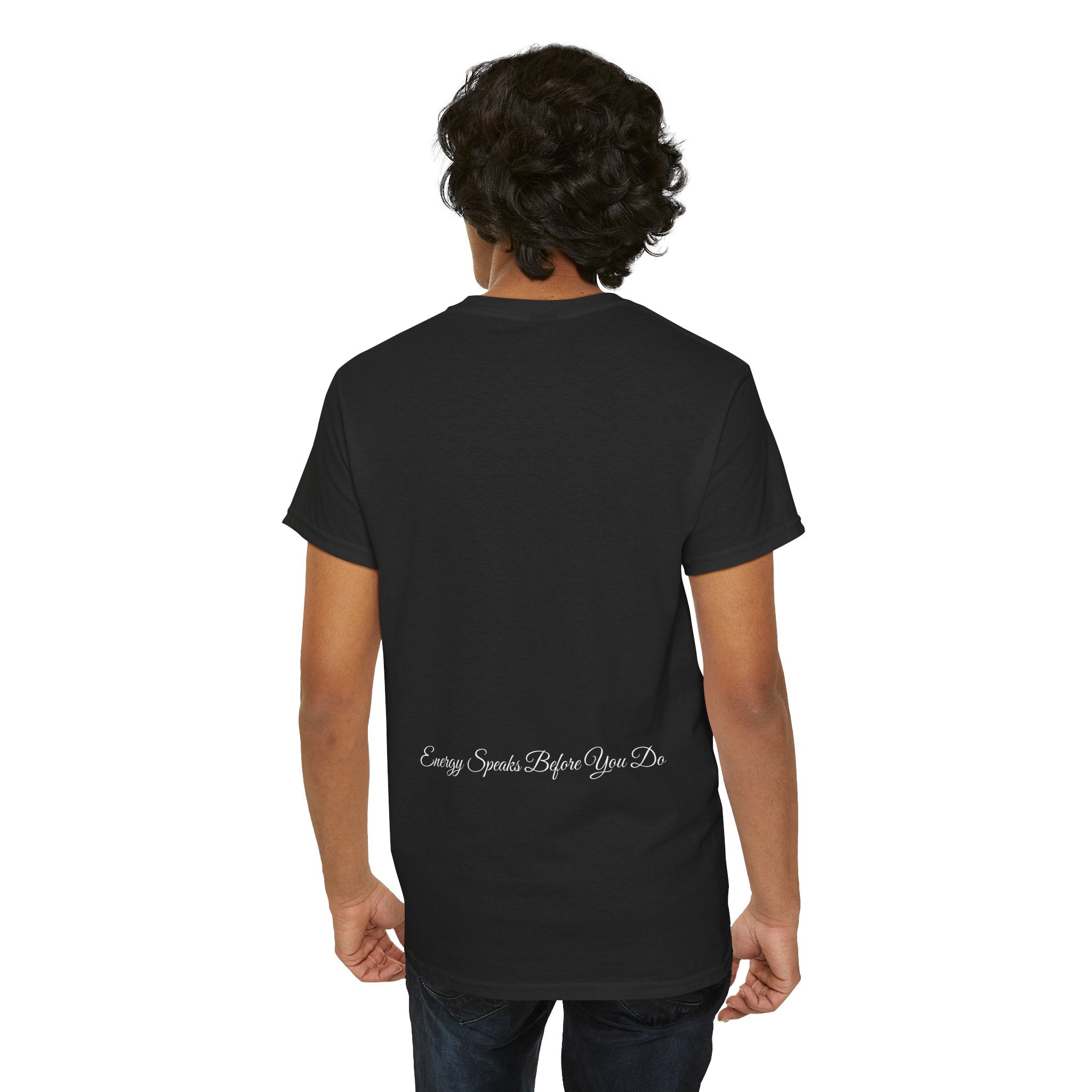 Bless Energy Signature Tee – Energy Speaks Before You Do Edition