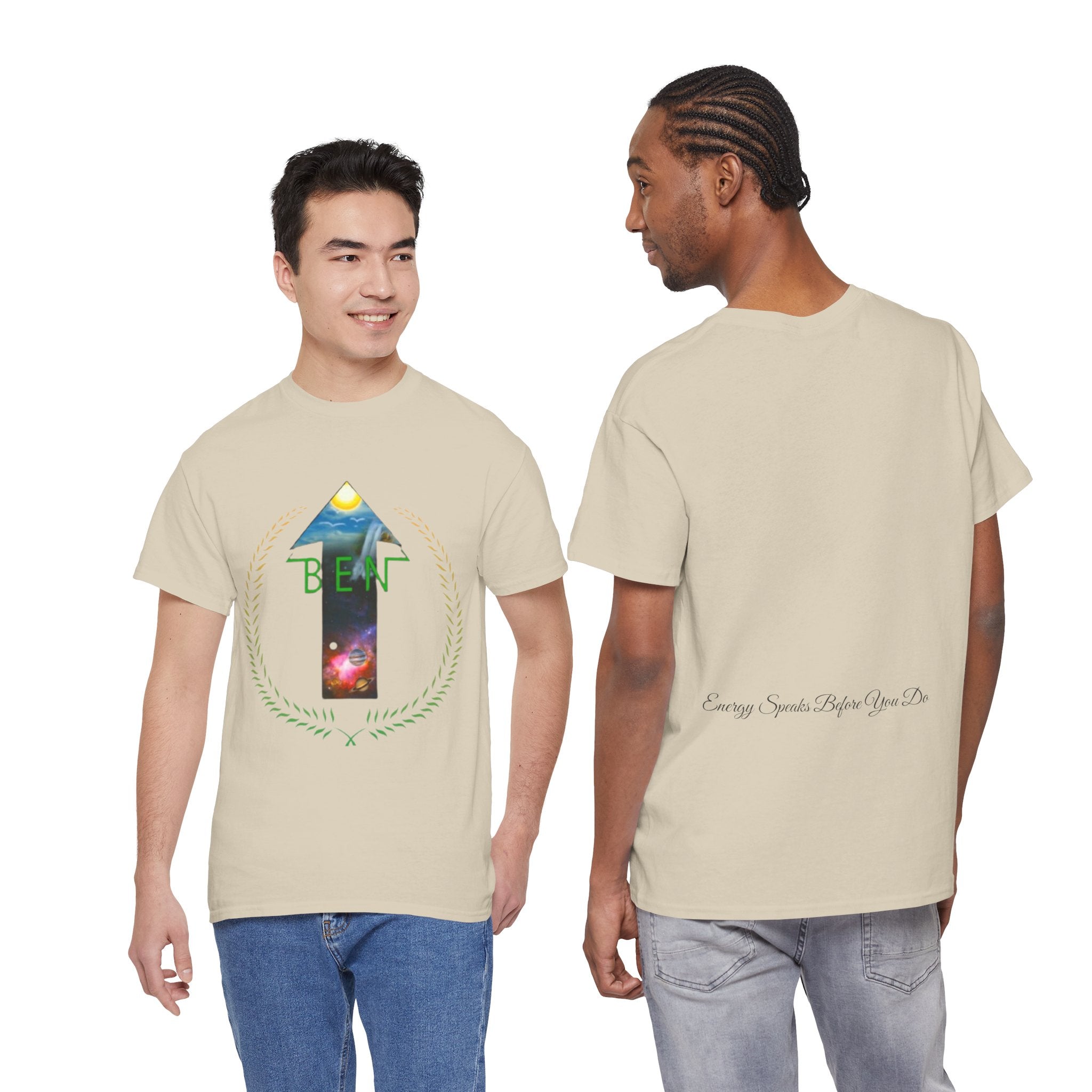 Bless Energy Signature Tee – Energy Speaks Before You Do Edition