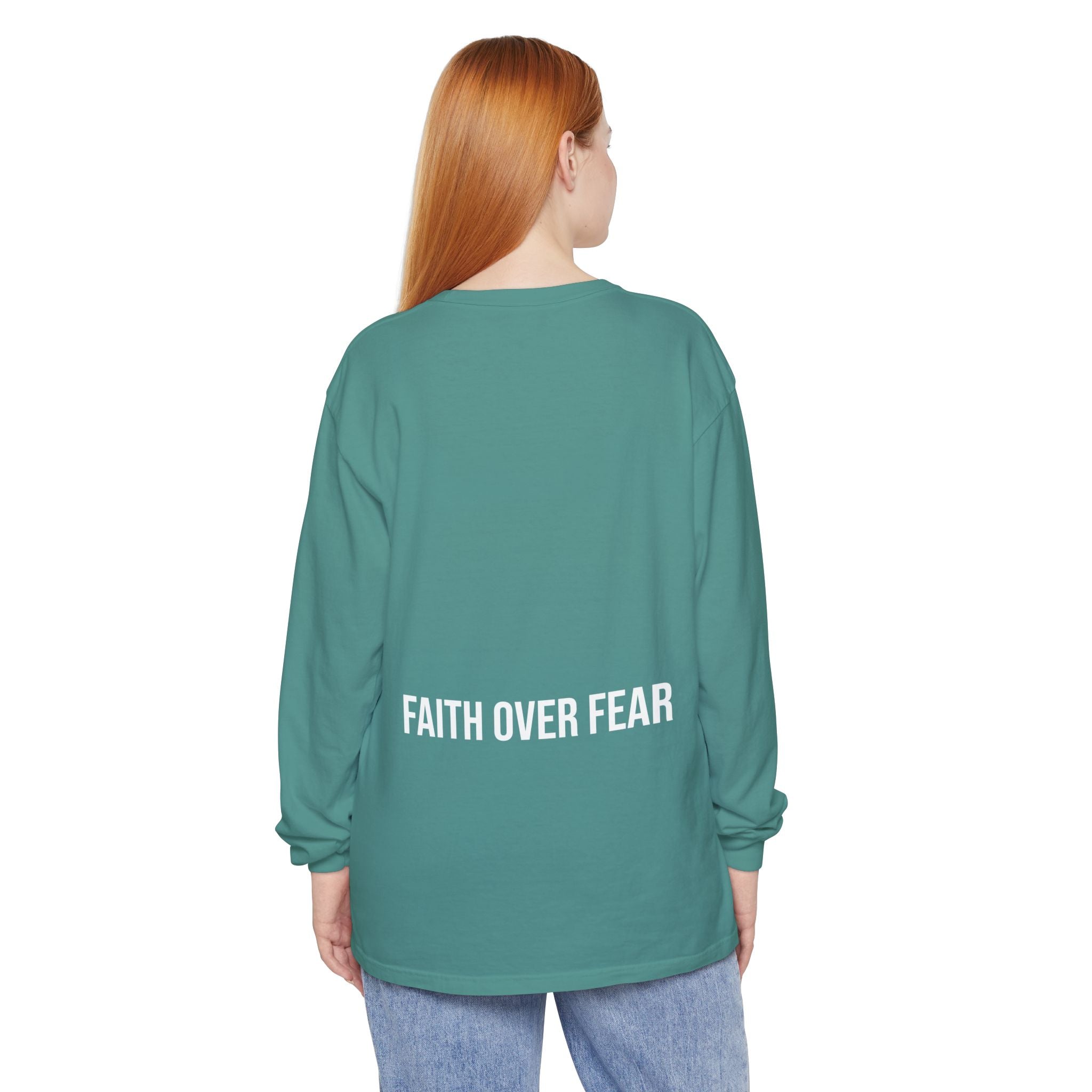 Bless Energy Long Sleeve Tee – Faith Over Fear Edition