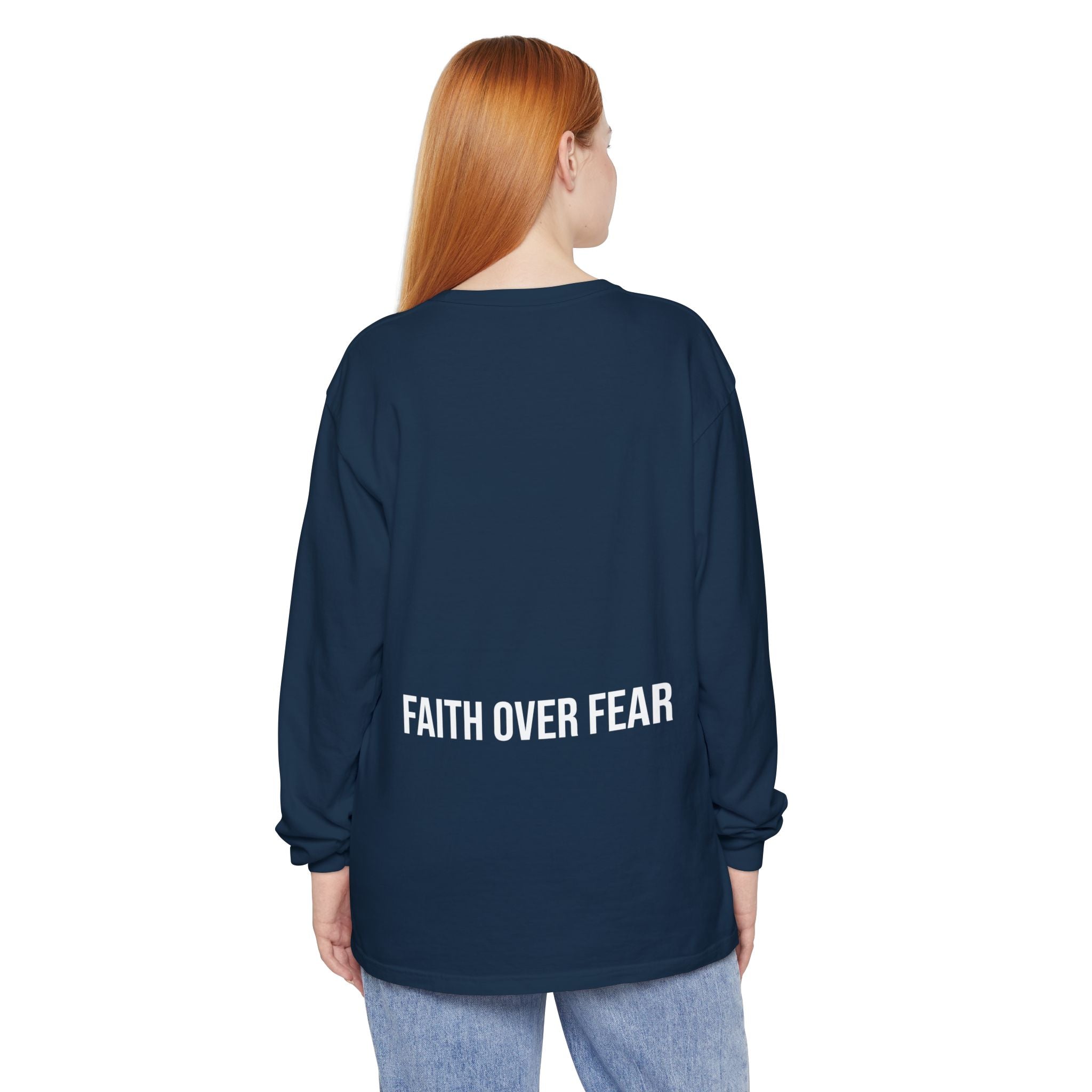 Bless Energy Long Sleeve Tee – Faith Over Fear Edition