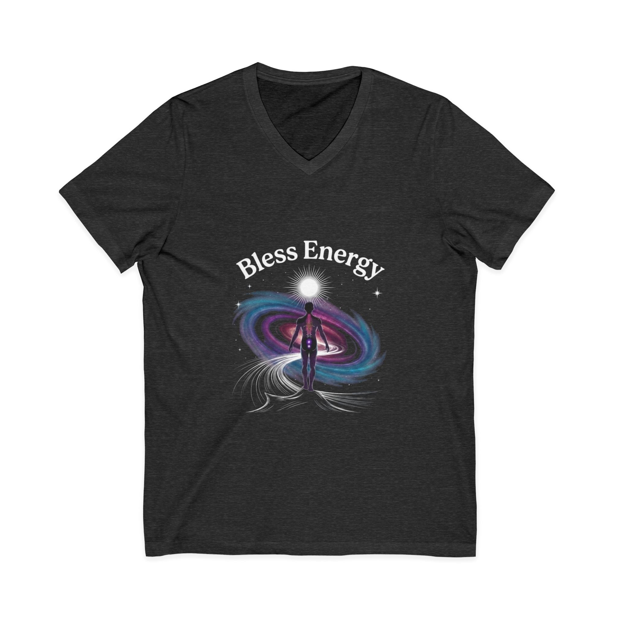 Bless Energy V-Neck Tee – Universe Within Edition