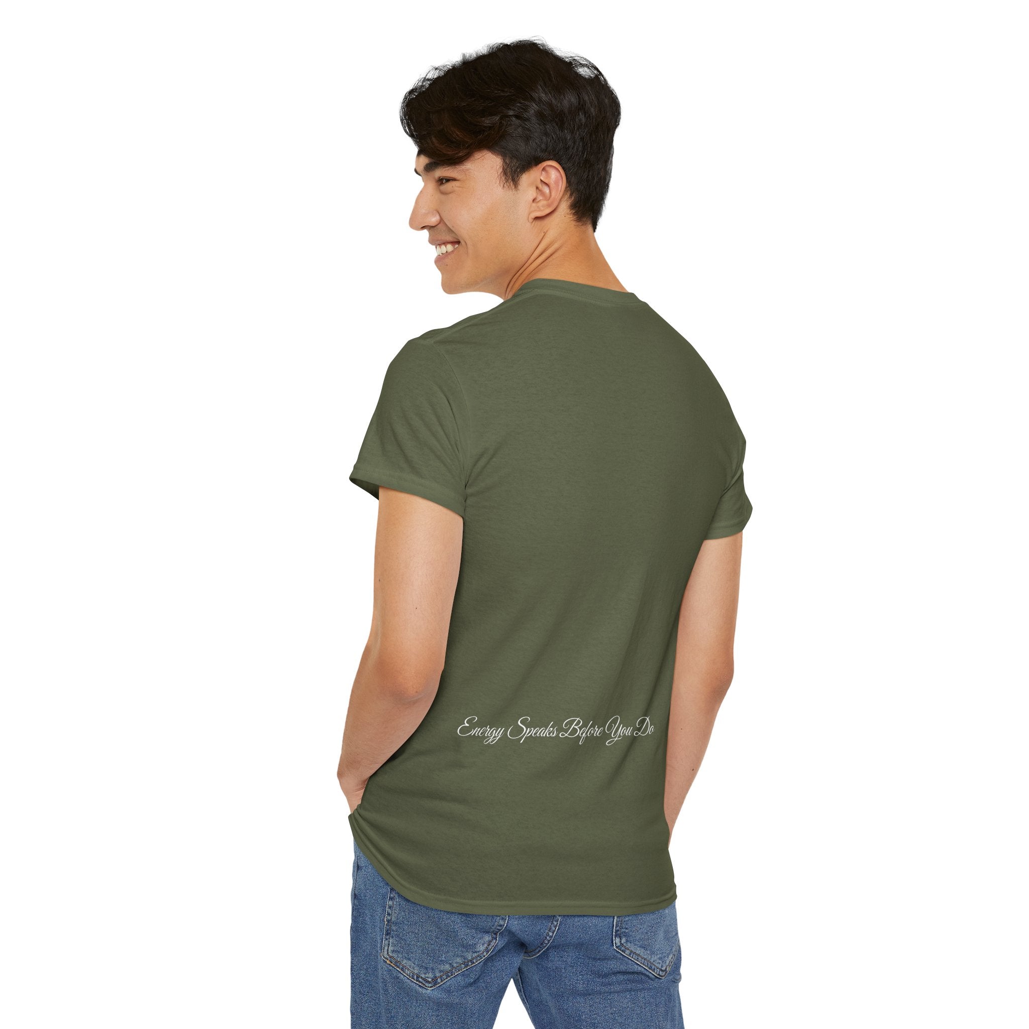 Bless Energy Signature Tee – Energy Speaks Before You Do Edition