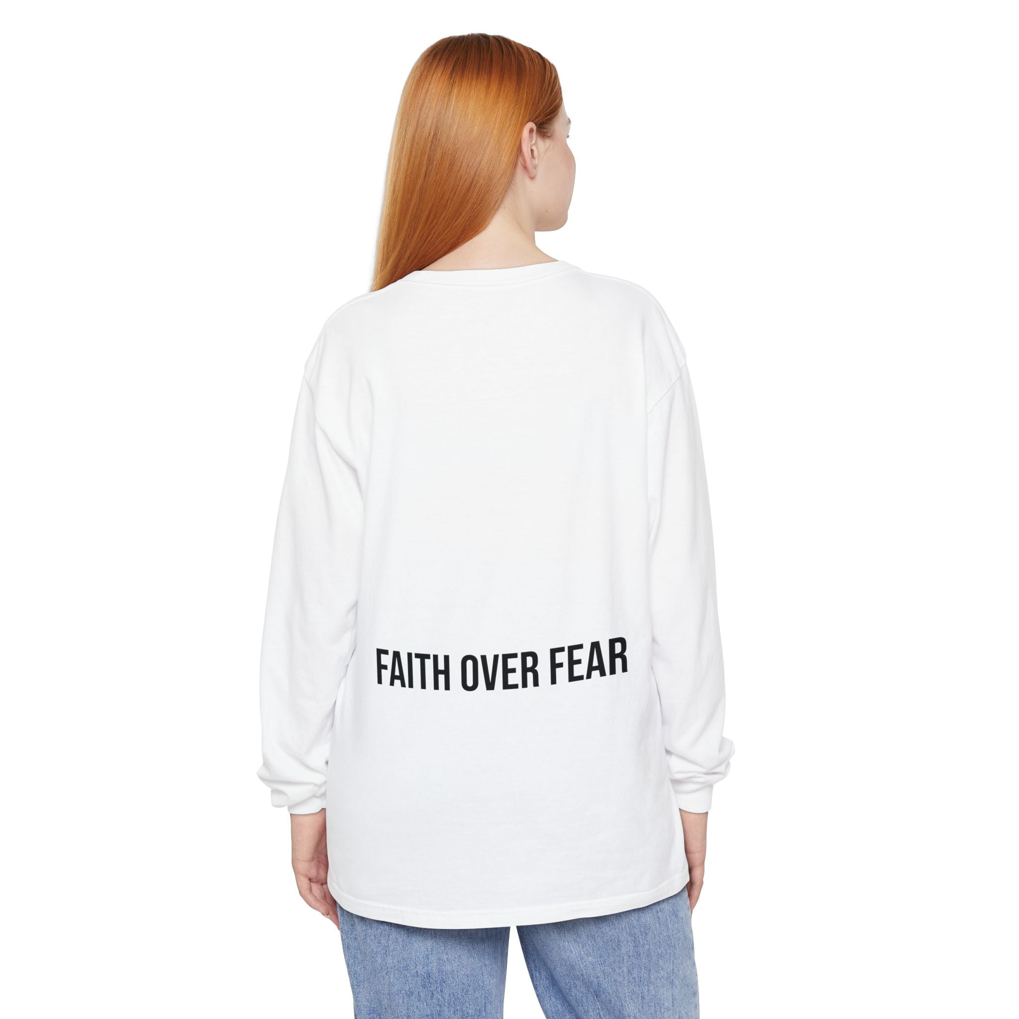 Bless Energy Long Sleeve Tee – Faith Over Fear Edition