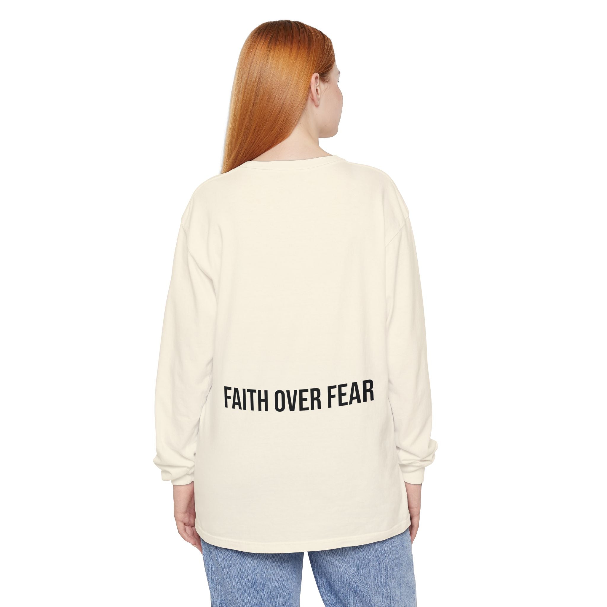 Bless Energy Long Sleeve Tee – Faith Over Fear Edition