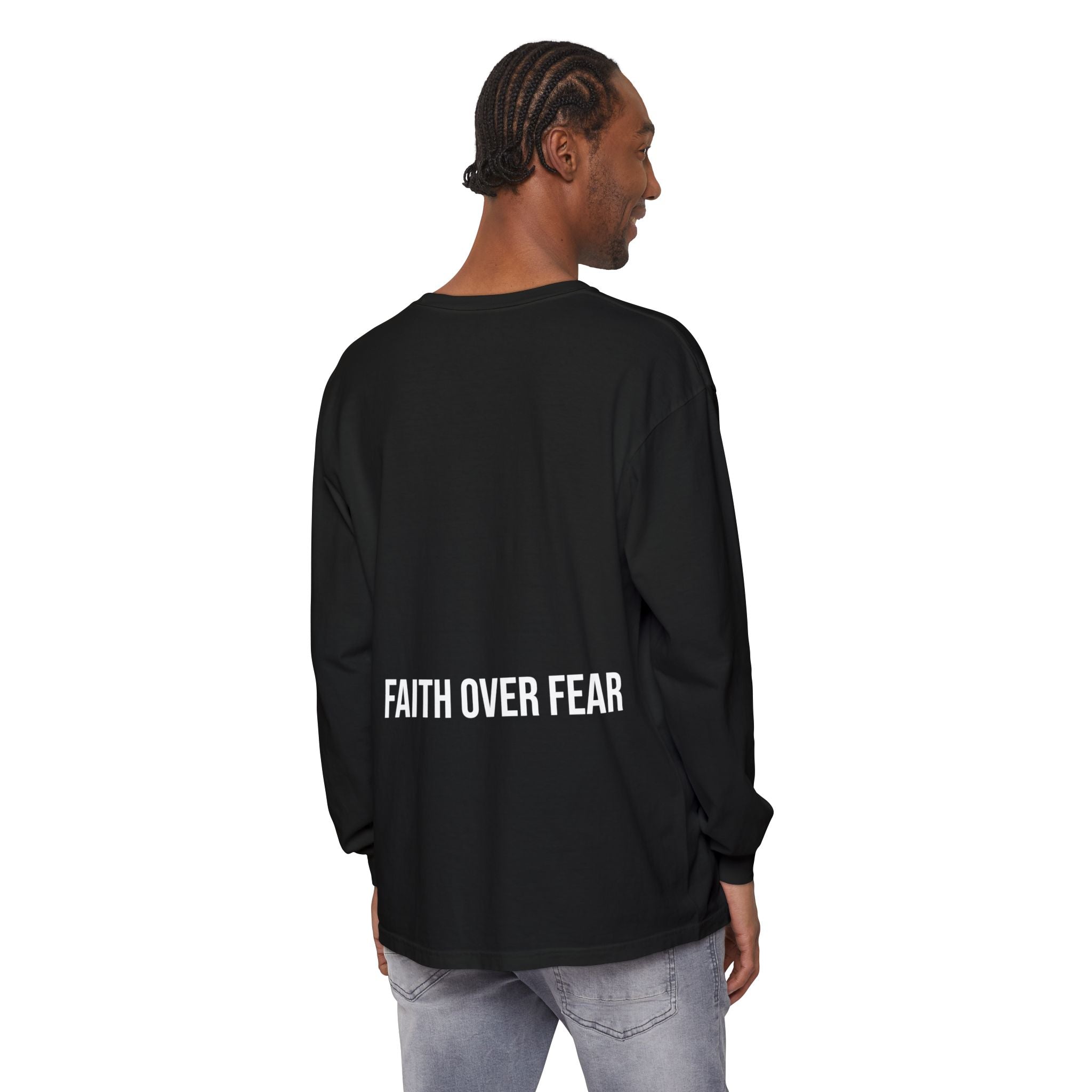 Bless Energy Long Sleeve Tee – Faith Over Fear Edition