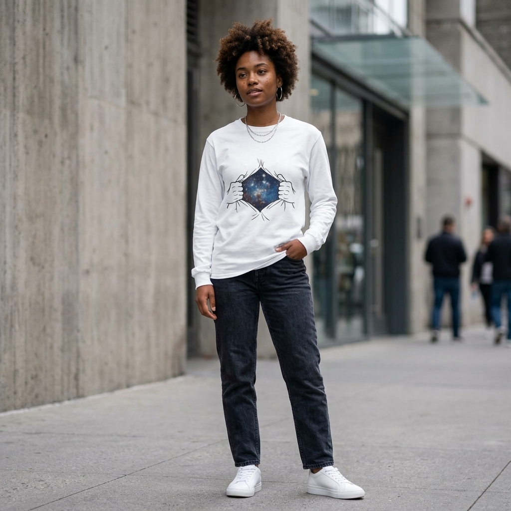 Bless Energy Long Sleeve Tee – Faith Over Fear Edition